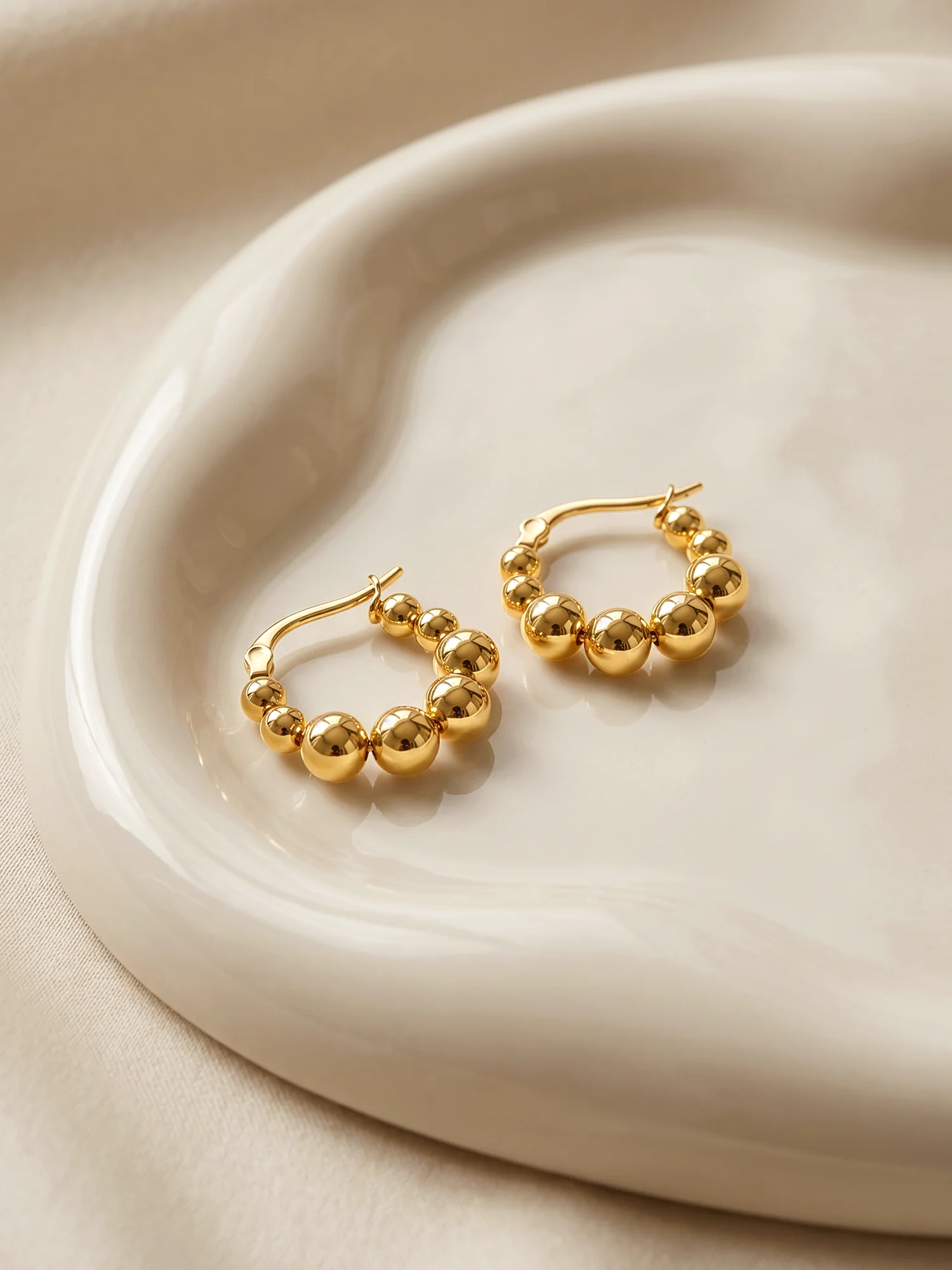 Glow Up Gold Plated Hoops - Image 2