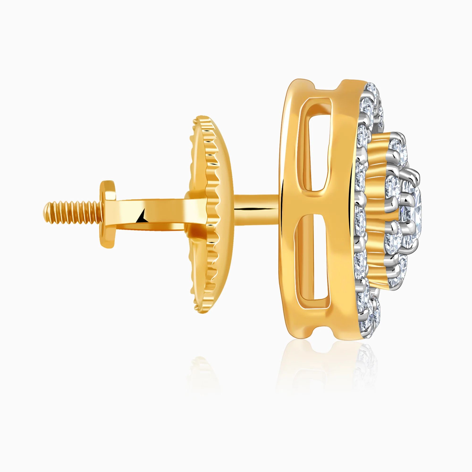 Gold After Glow Lab Grown Diamond Earrings - Image 5