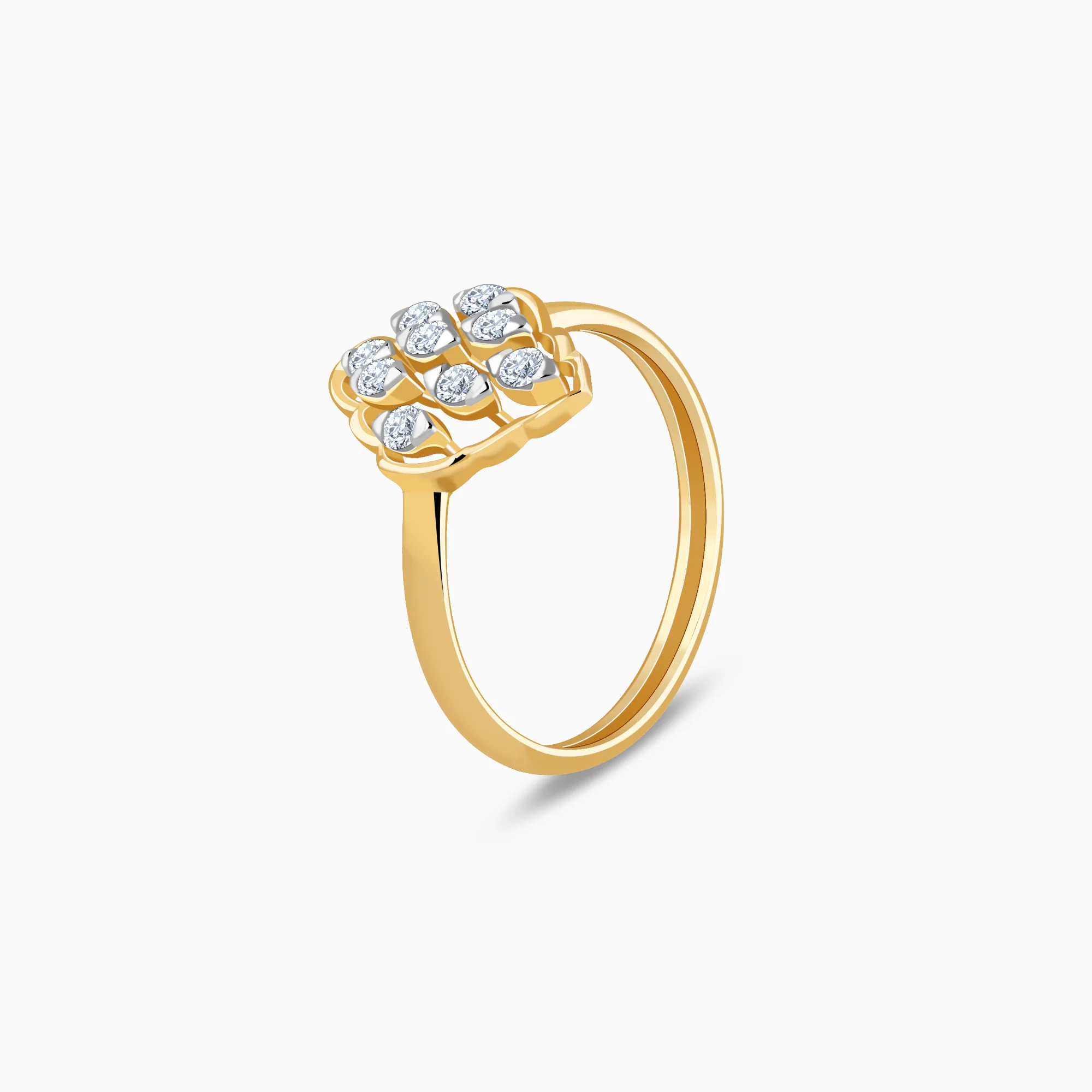Gold Amer Trellis Lab Grown Diamond Ring - Image 4