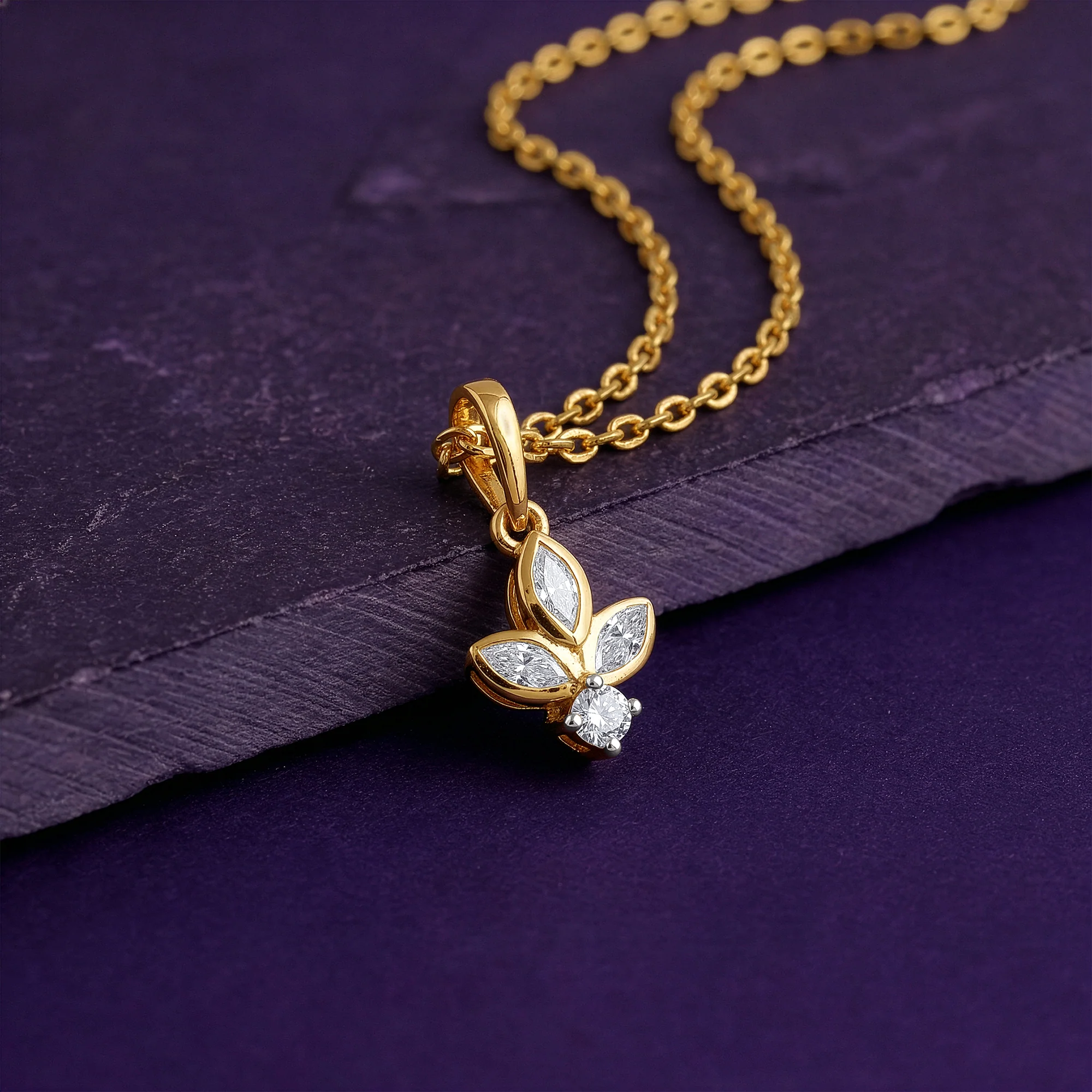 Gold Anaya Lab Grown Diamond Pendant - Image 2