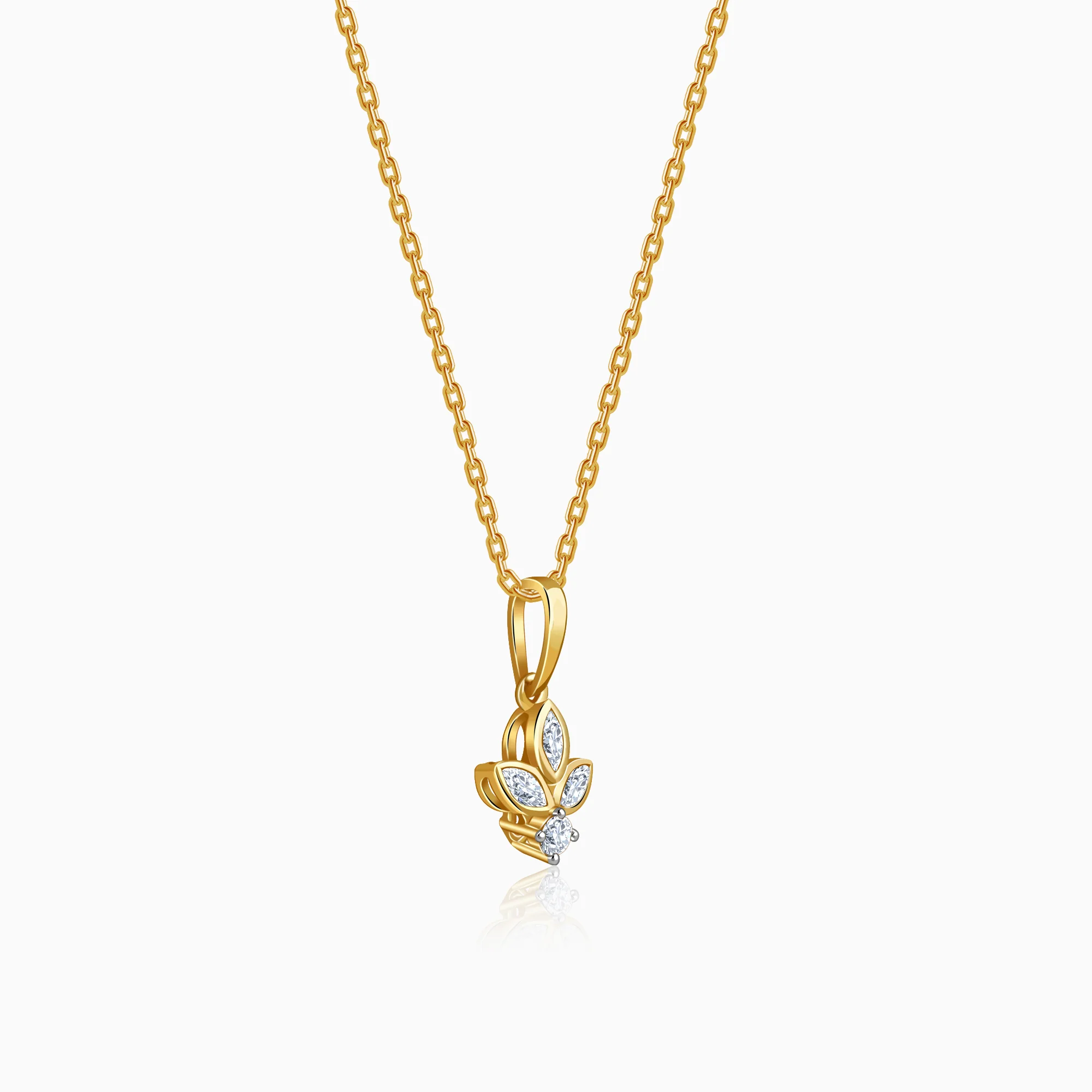 Gold Anaya Lab Grown Diamond Pendant - Image 4
