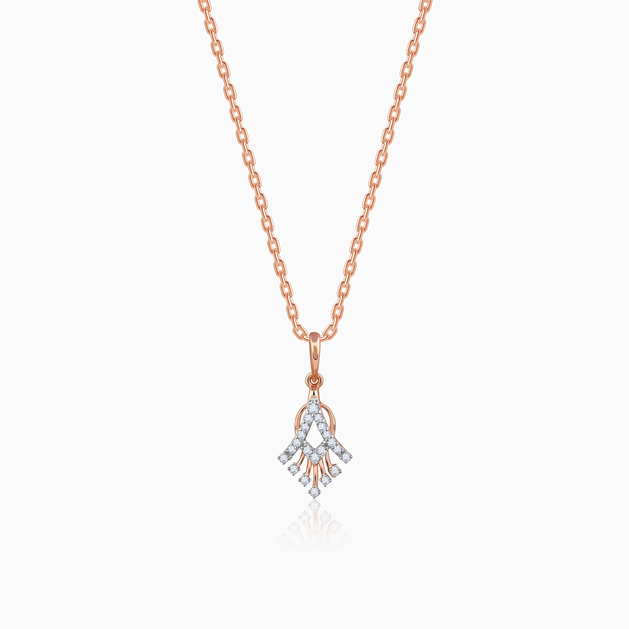 Rose Gold Benignant Diamond Pendant