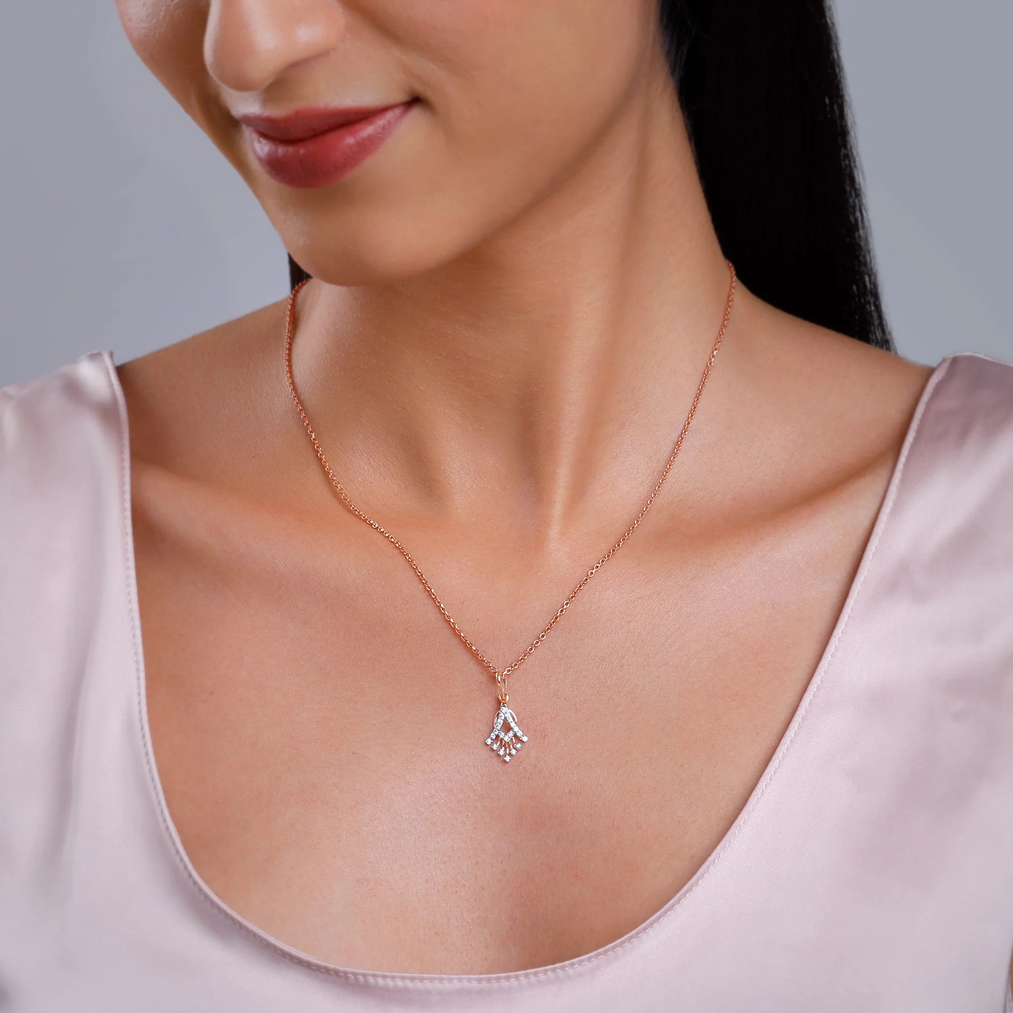 Rose Gold Benignant Diamond Pendant - Image 3