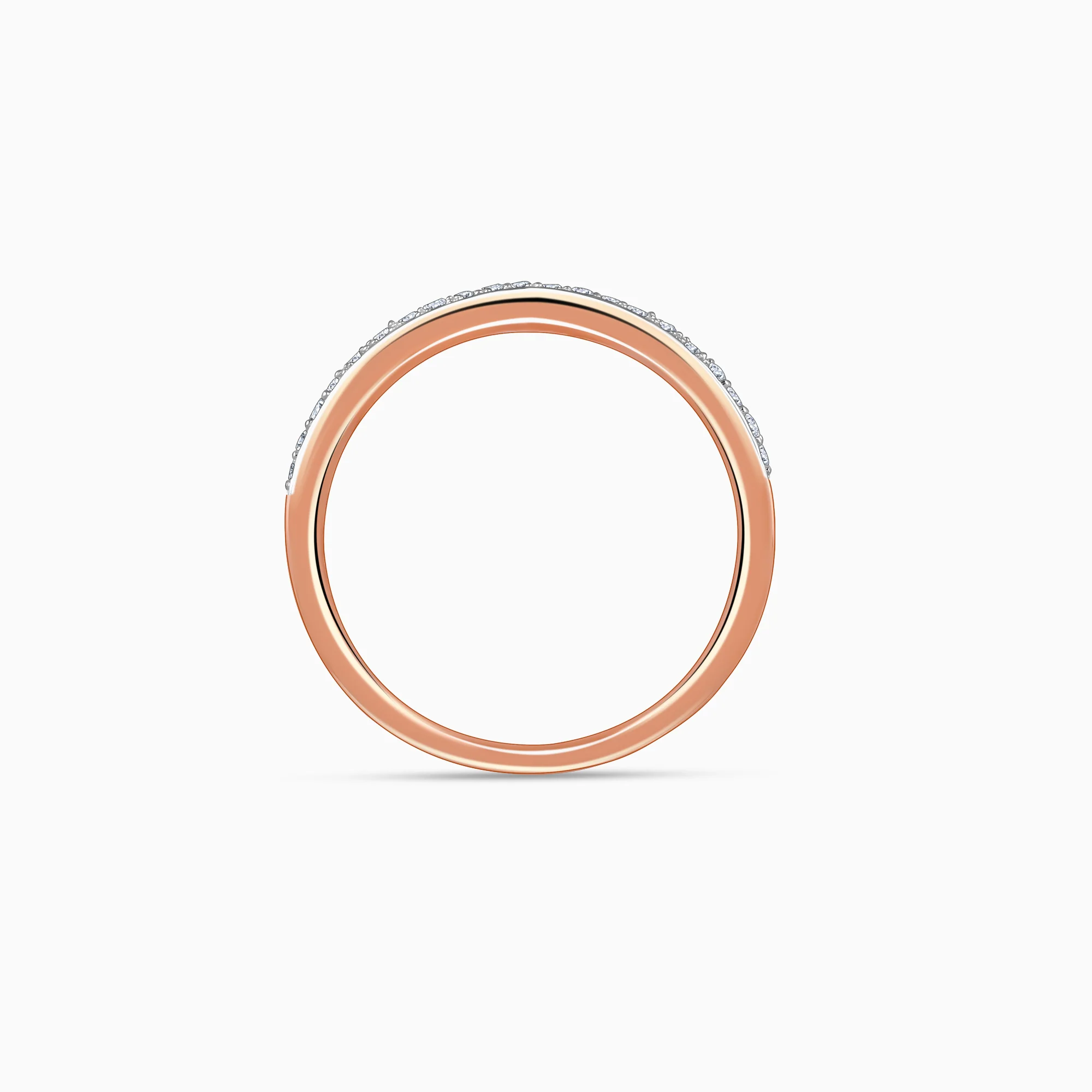 Rose Gold Tiara Crown Lab Grown Diamond Ring - Image 5