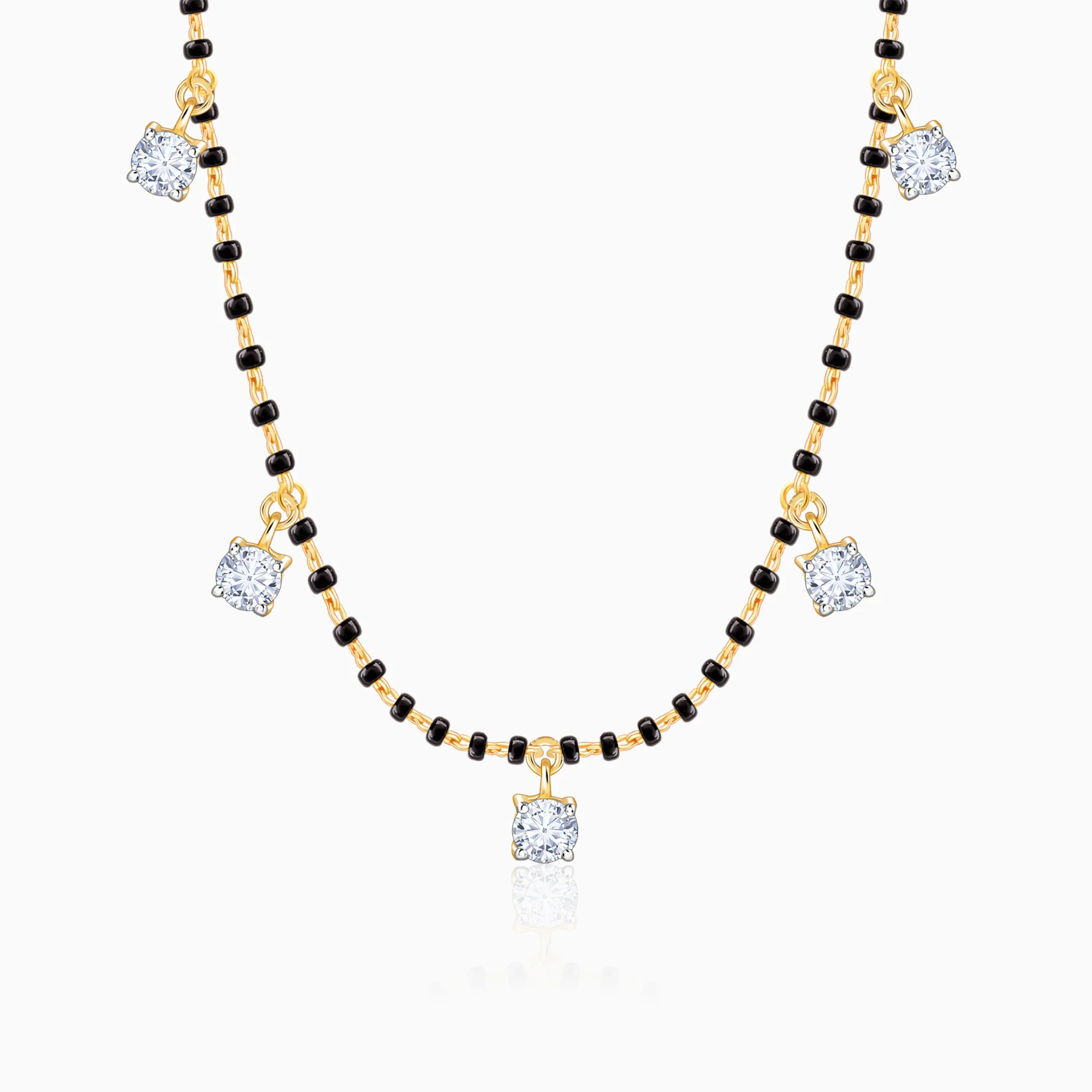 Gold Ankitha Lab Grown Diamond Mangalsutra