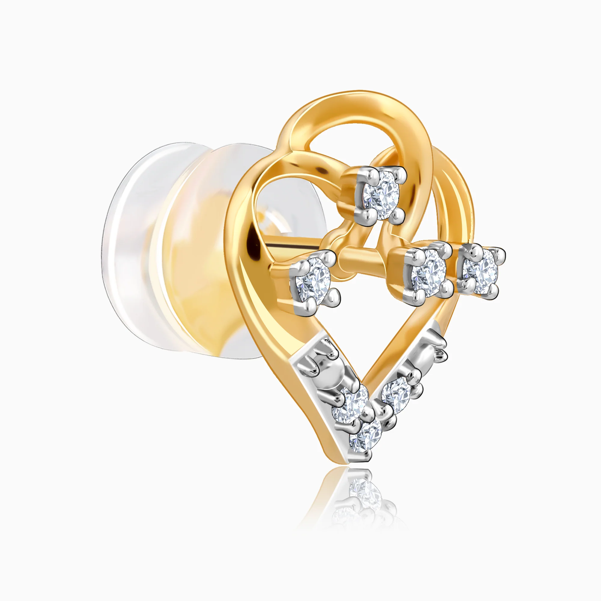 Gold Arteria Diamond Earrings - Image 4