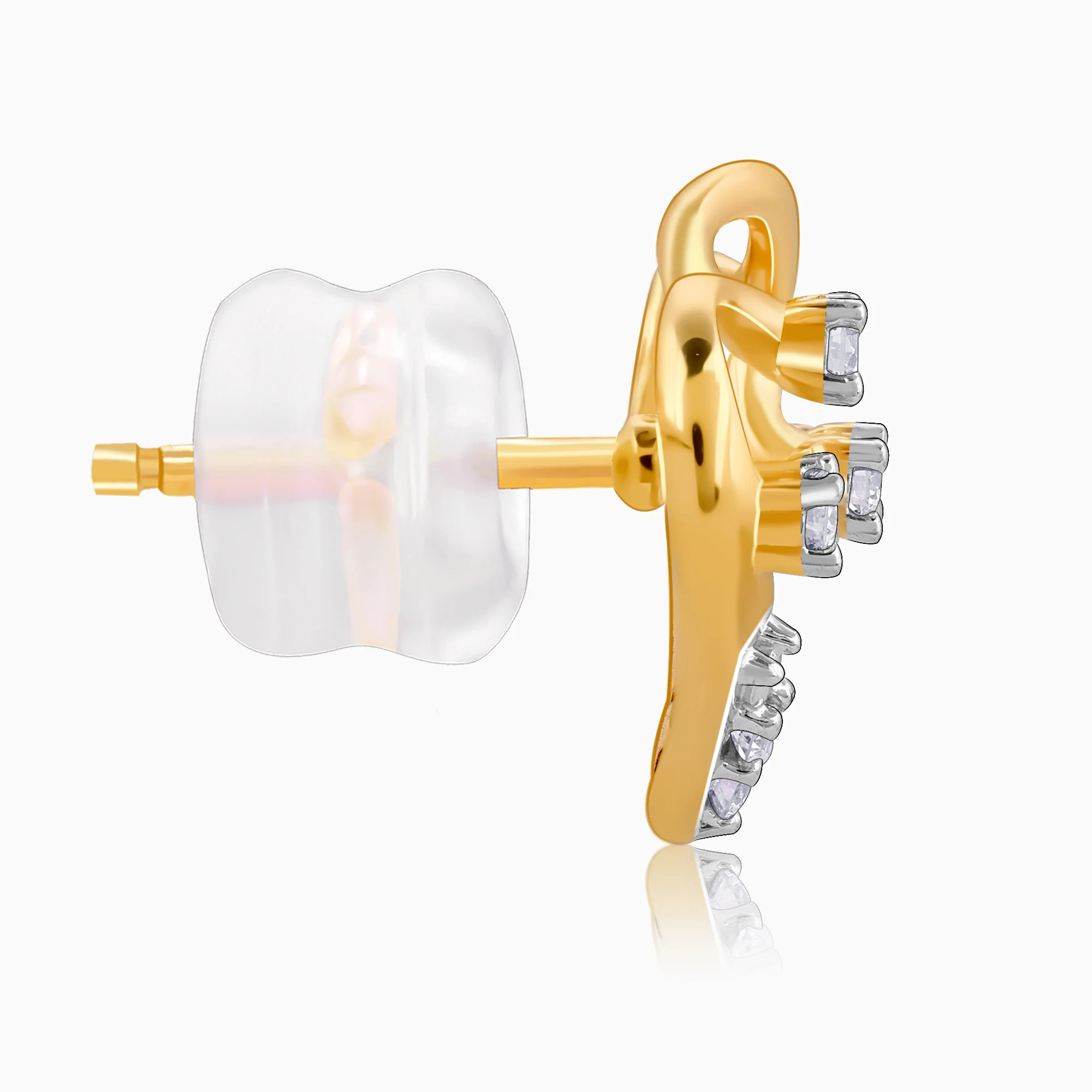 Gold Arteria Diamond Earrings - Image 5