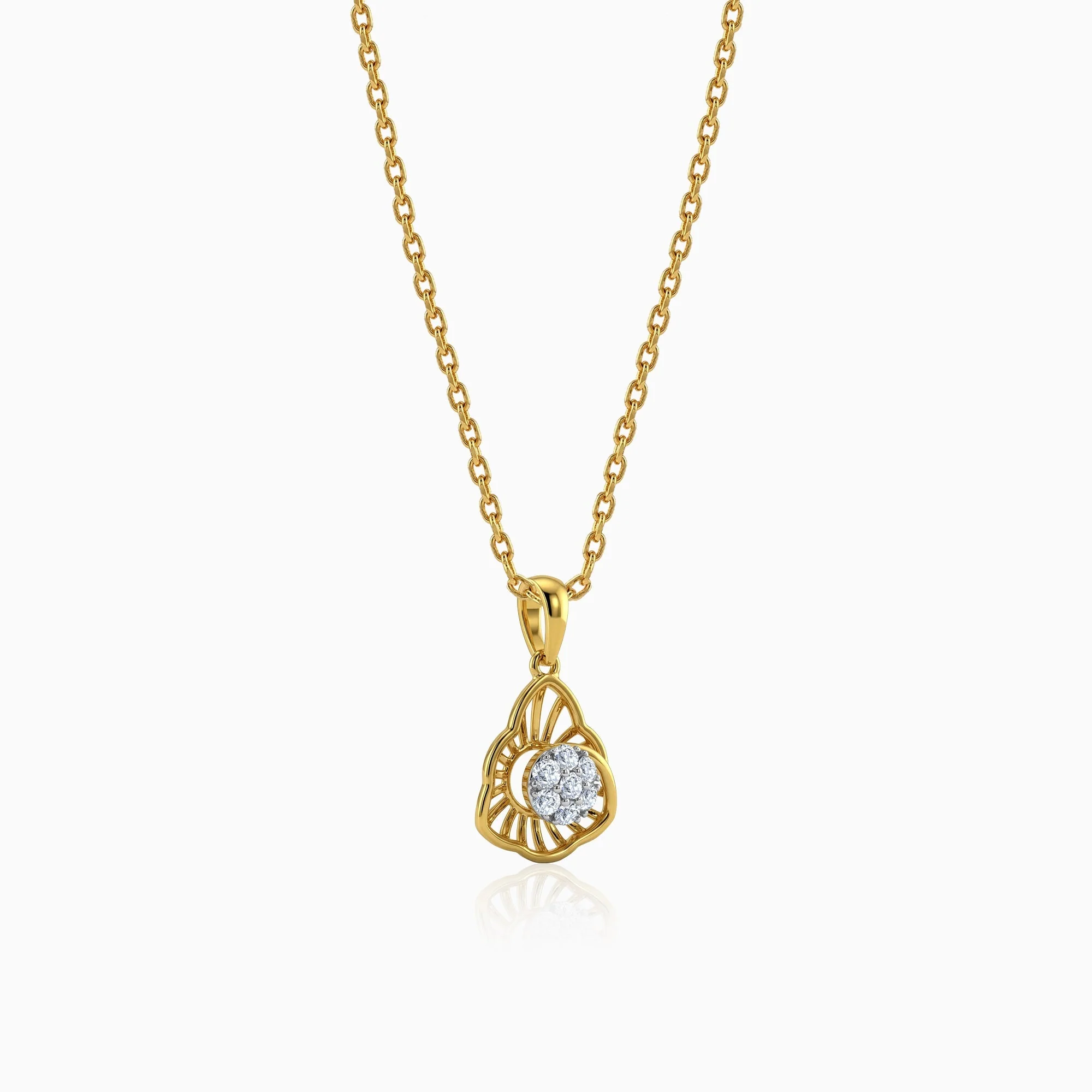 Gold Astrid Lab Grown Diamond Pendant - Image 4