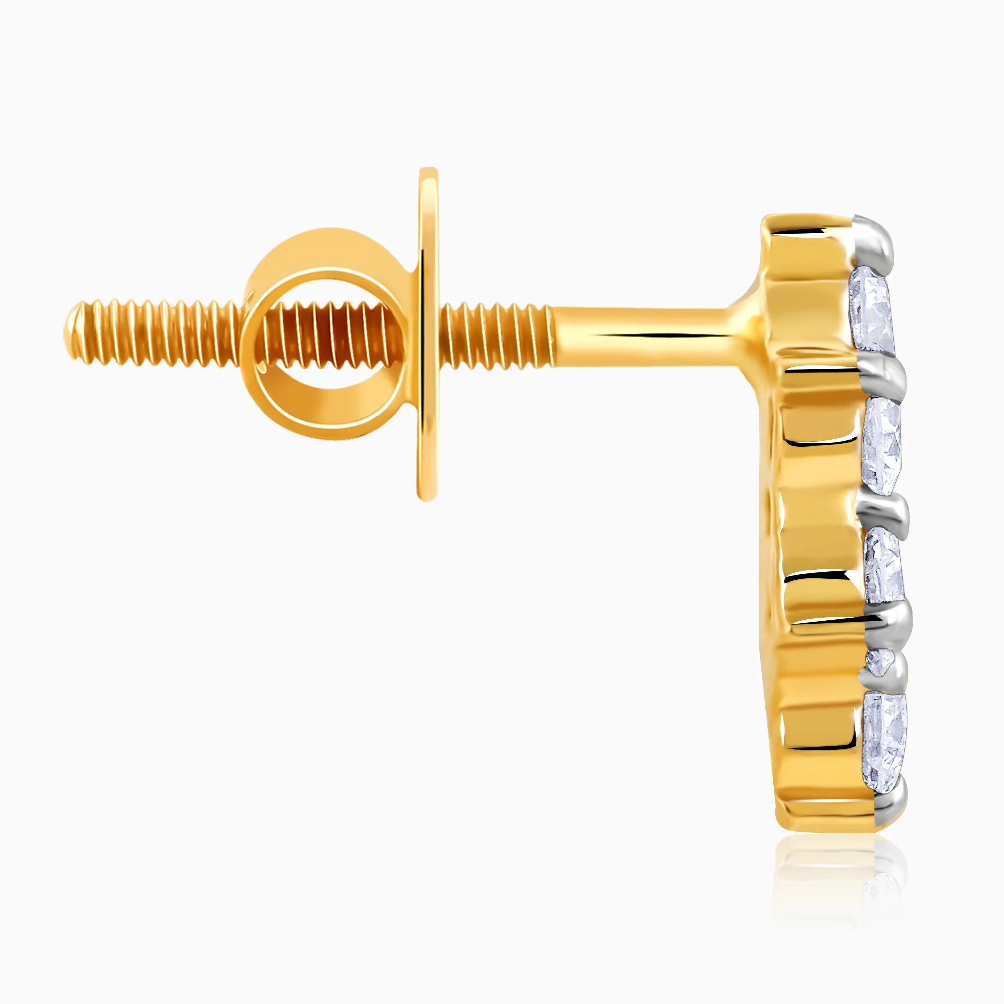 Gold Aureole Diamond Studs - Image 5