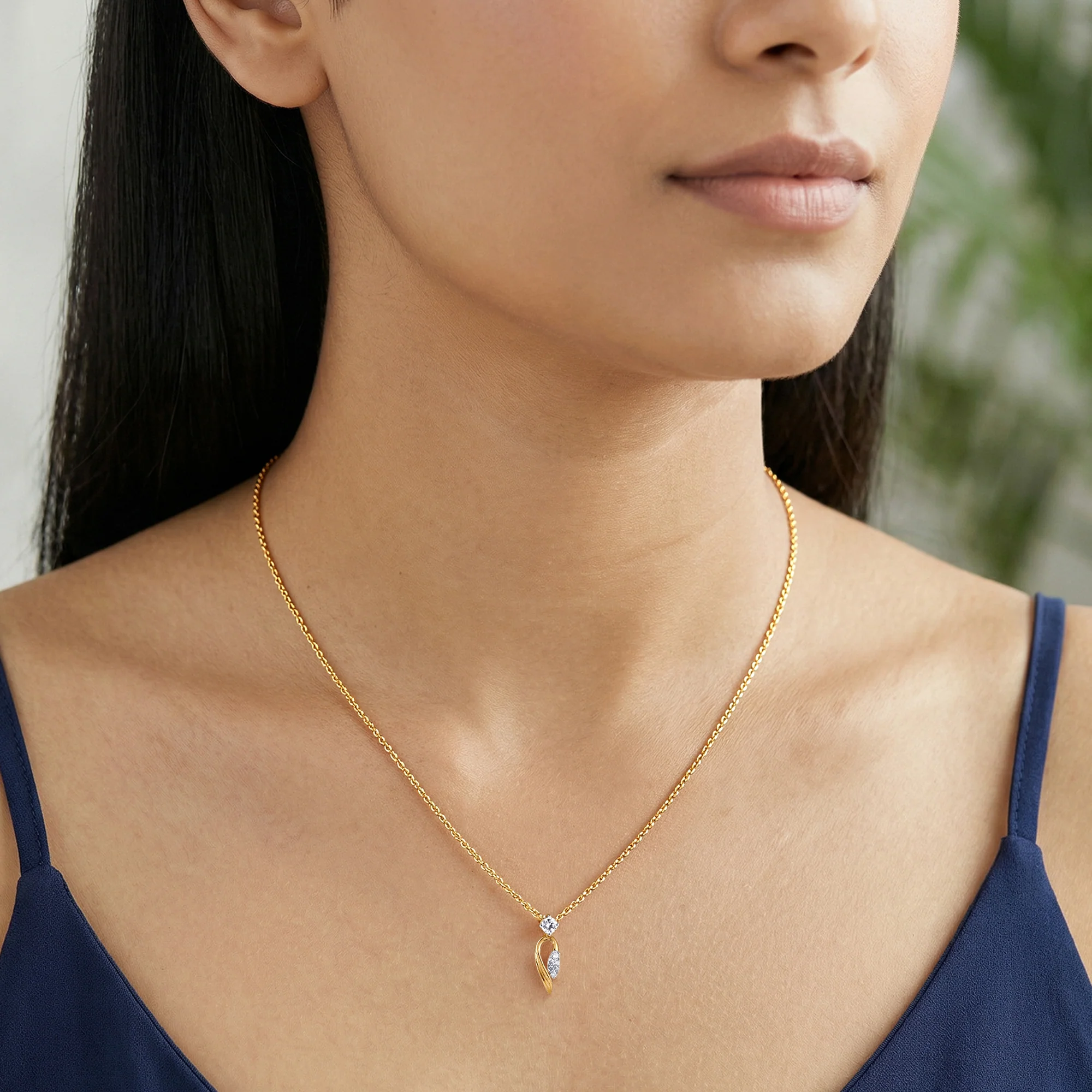 Gold Aurex Muse Lab Grown Diamond Pendant - Image 3