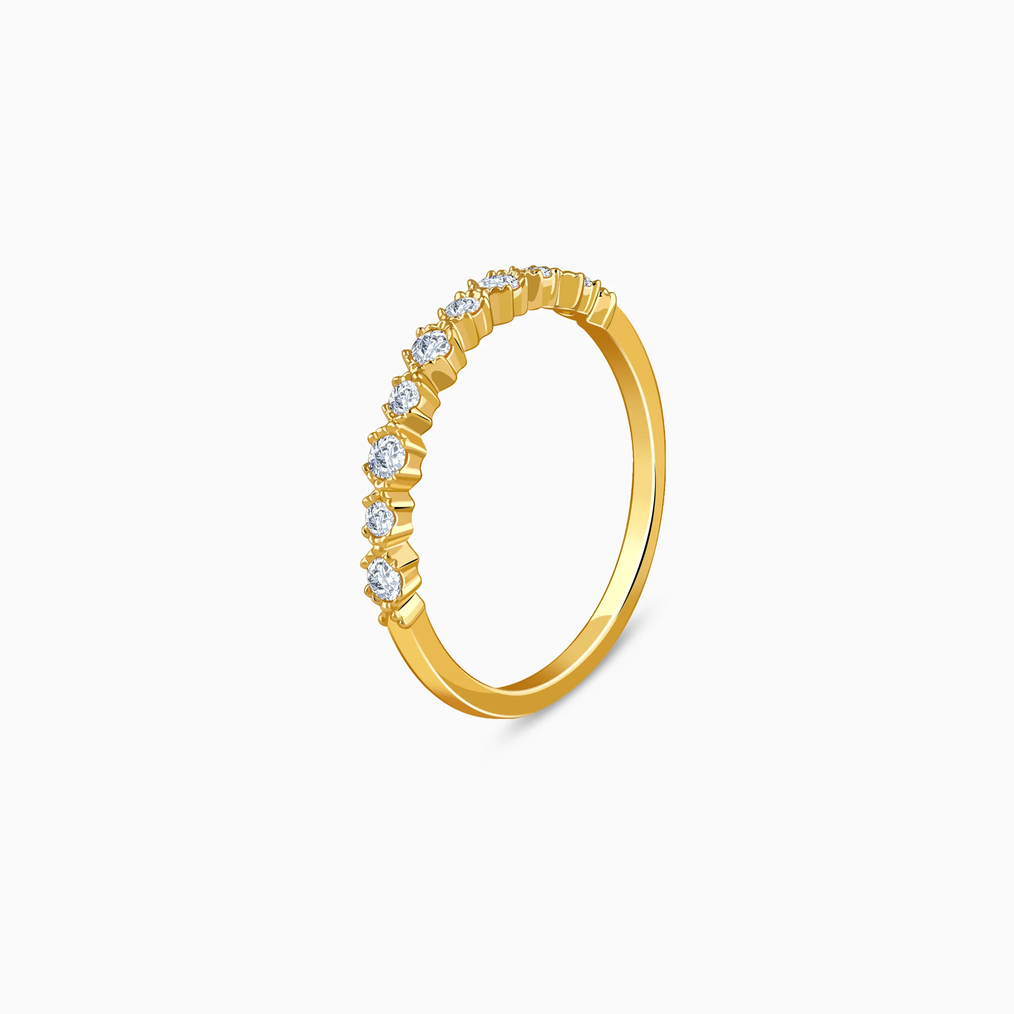 Gold Aurine Lab Grown Diamond Ring - Image 4