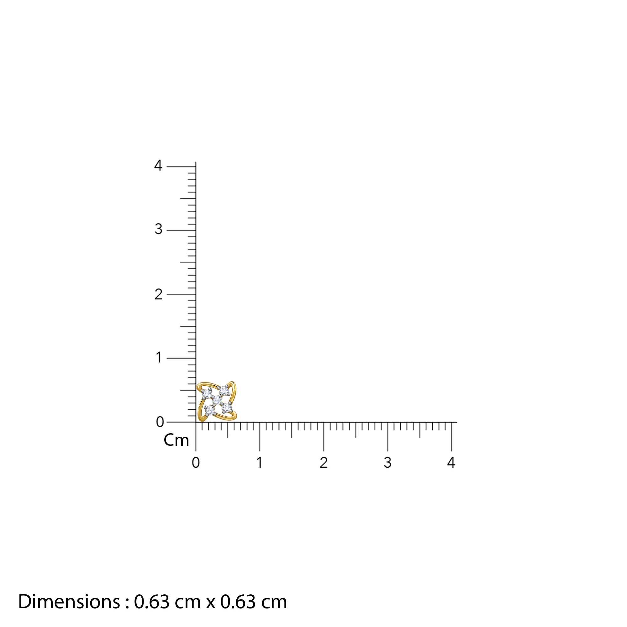 Gold Beigoma Lab Grown Diamond Studs - Image 6
