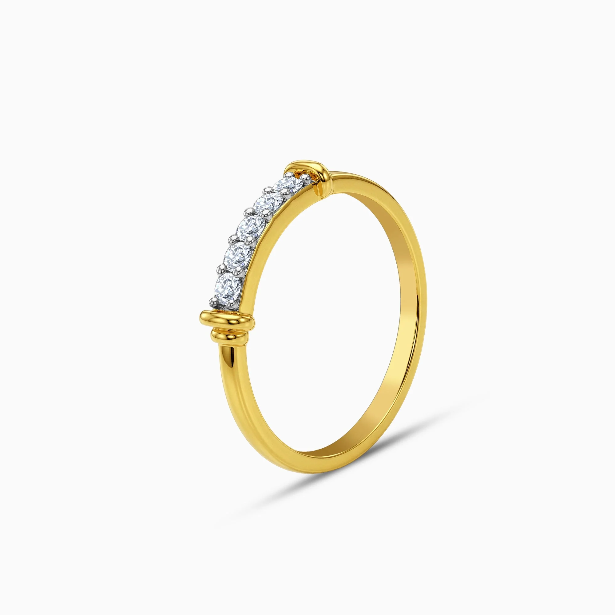 Gold Block Lab Grown Diamond Ring (Size 12) - Image 4