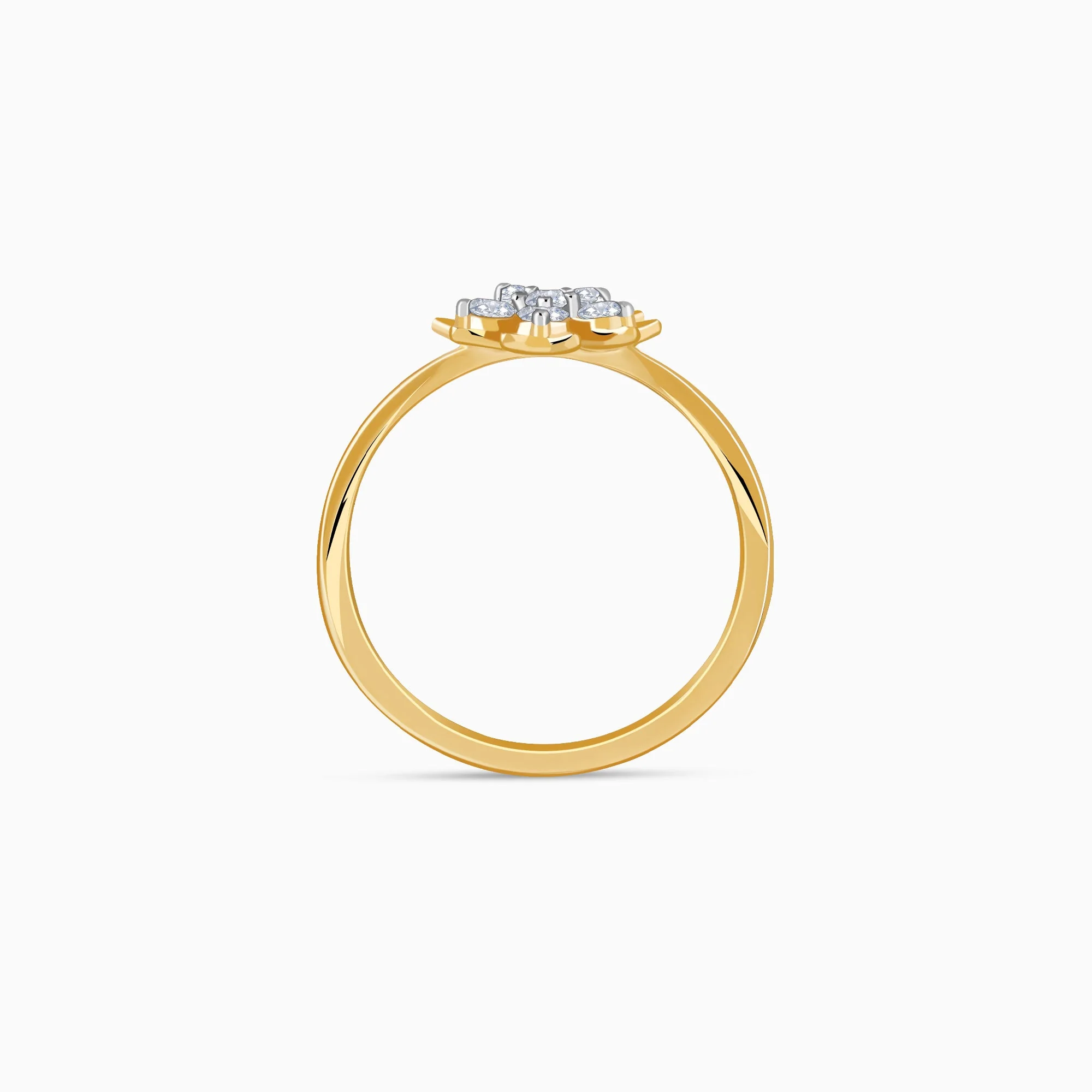 Gold Blooming Lab Grown Diamond Ring - Image 5