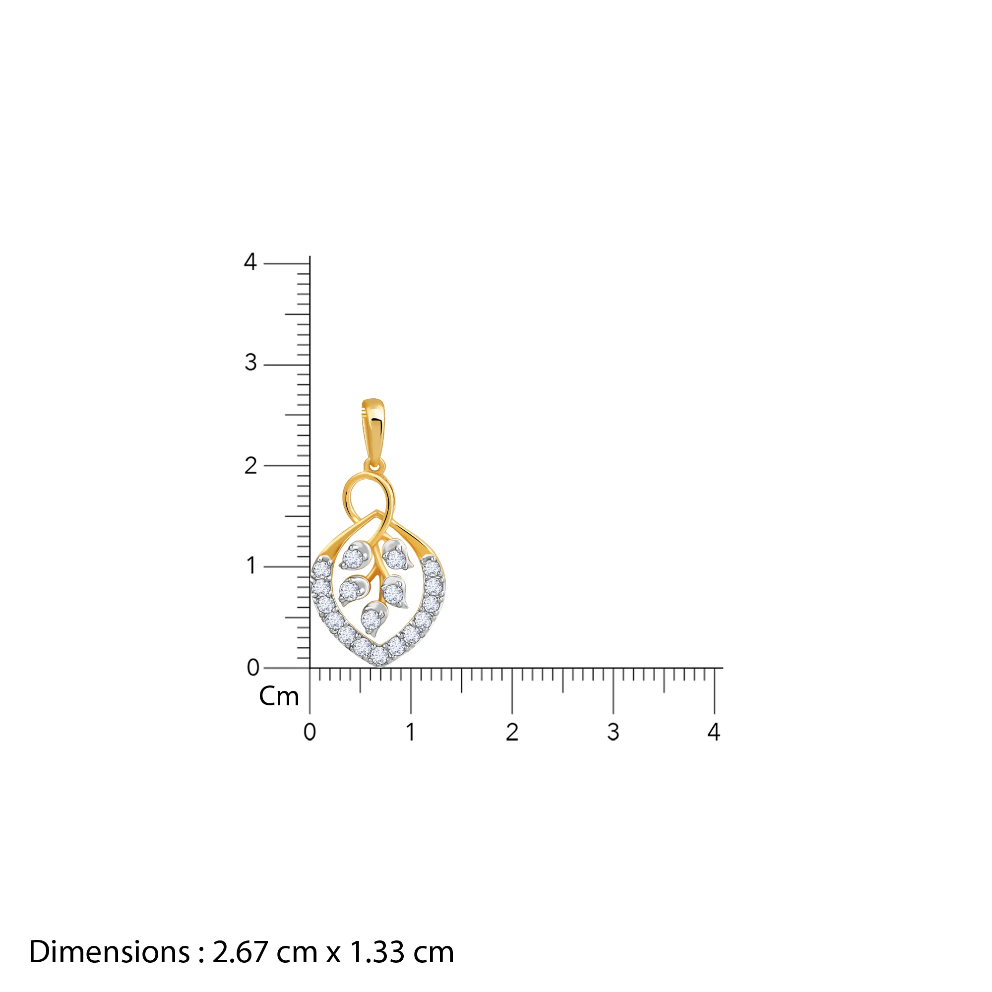 Gold Blooming Vow Lab Grown Diamond Pendant - Image 6