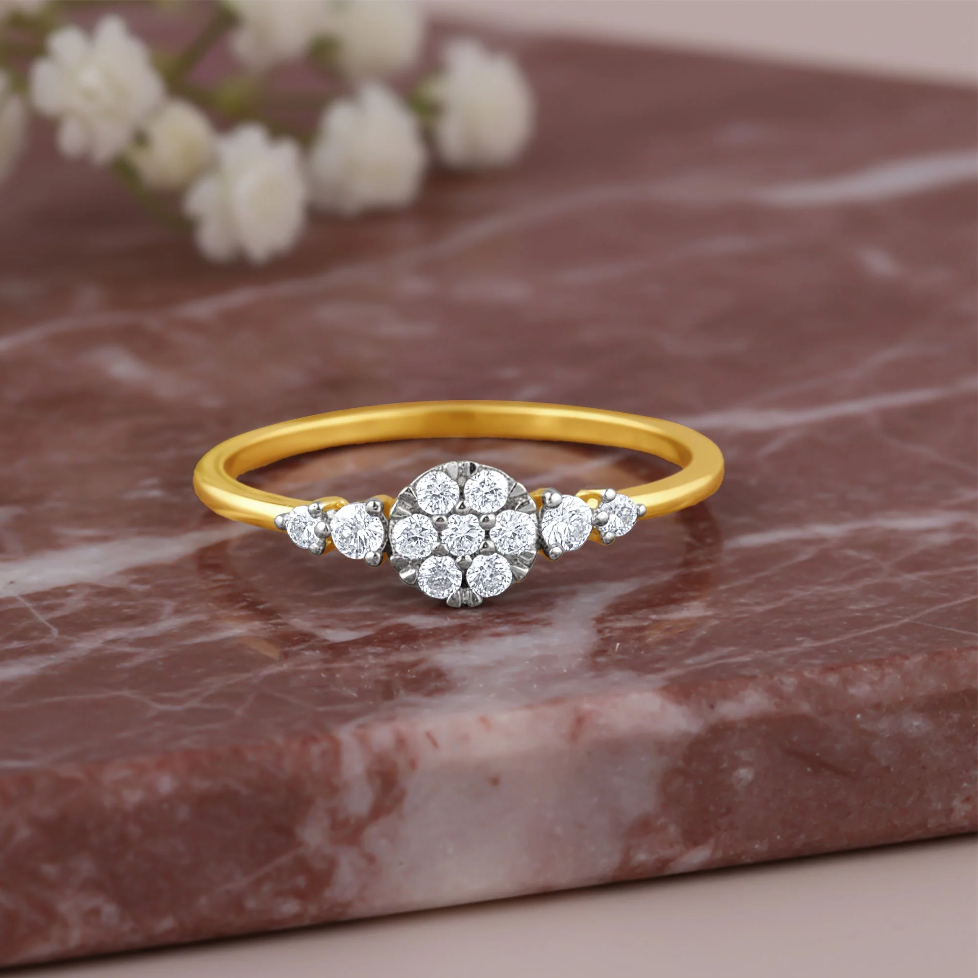 Gold Blossera Lab Grown Diamond Ring - Image 2
