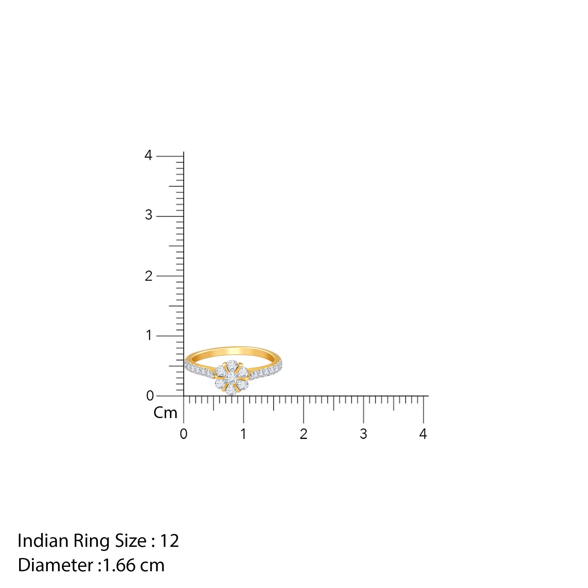 Gold Blossom Radiance Diamond Ring - Image 6
