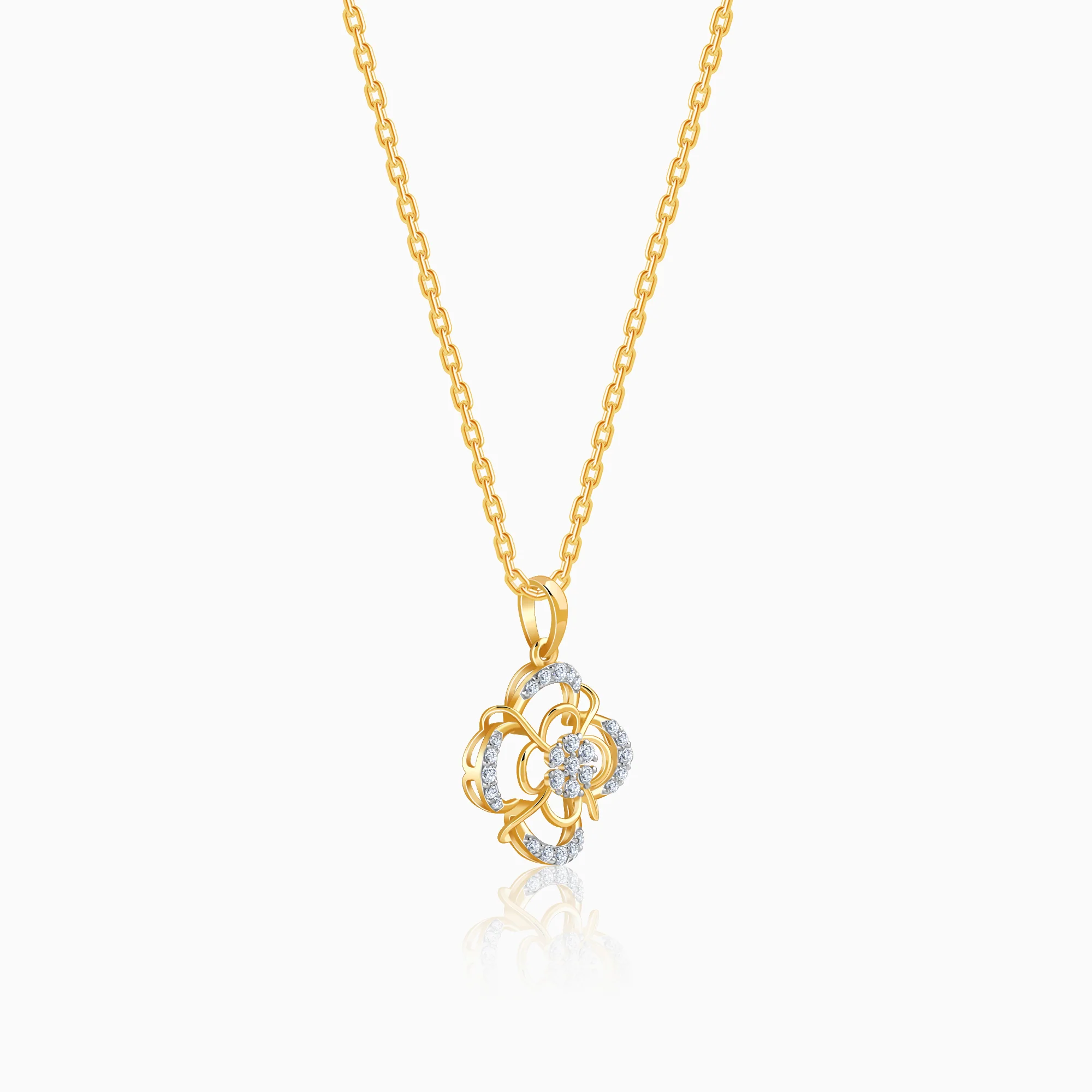 Gold Blossom Twist Lab Grown Diamond - Image 4
