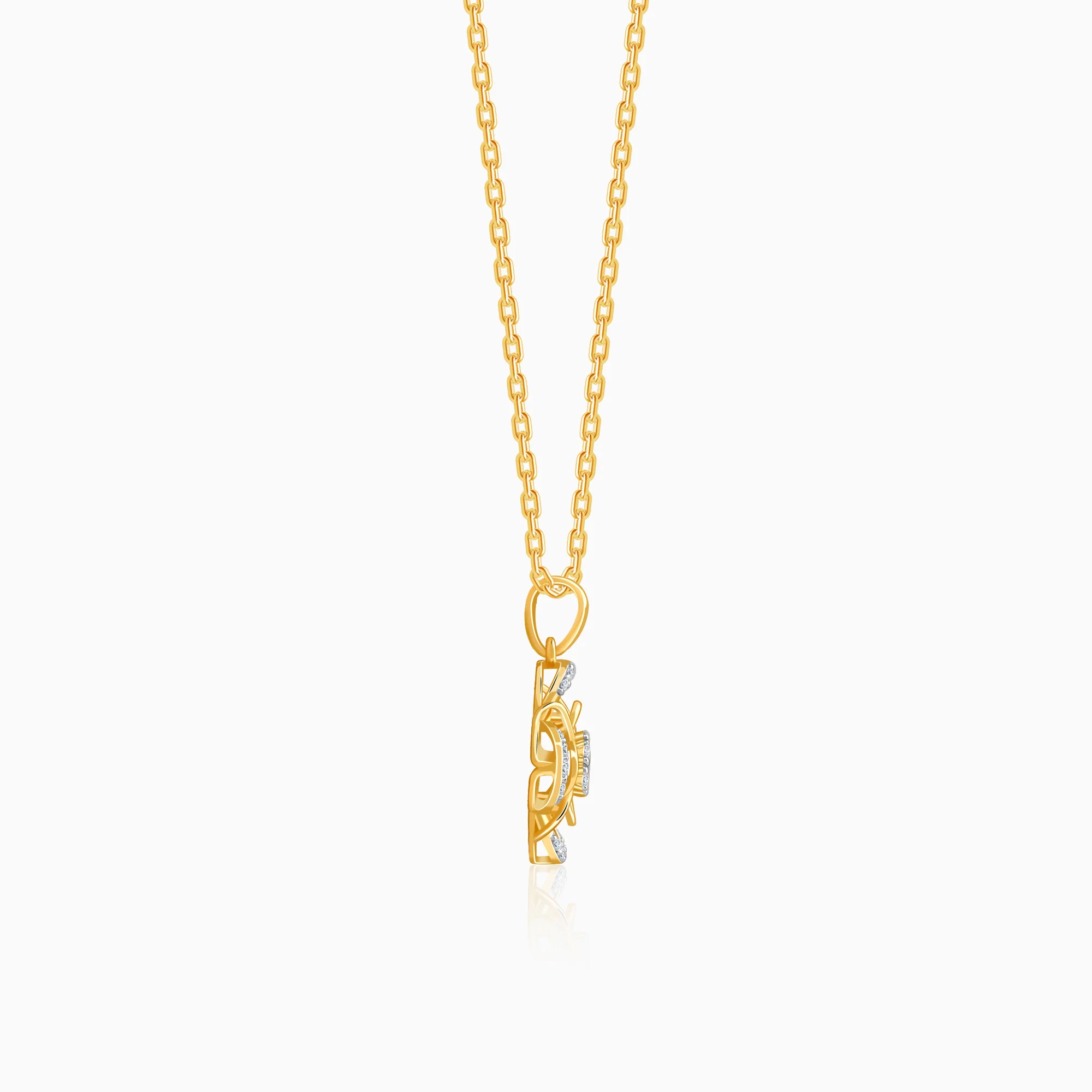 Gold Blossom Twist Lab Grown Diamond - Image 5