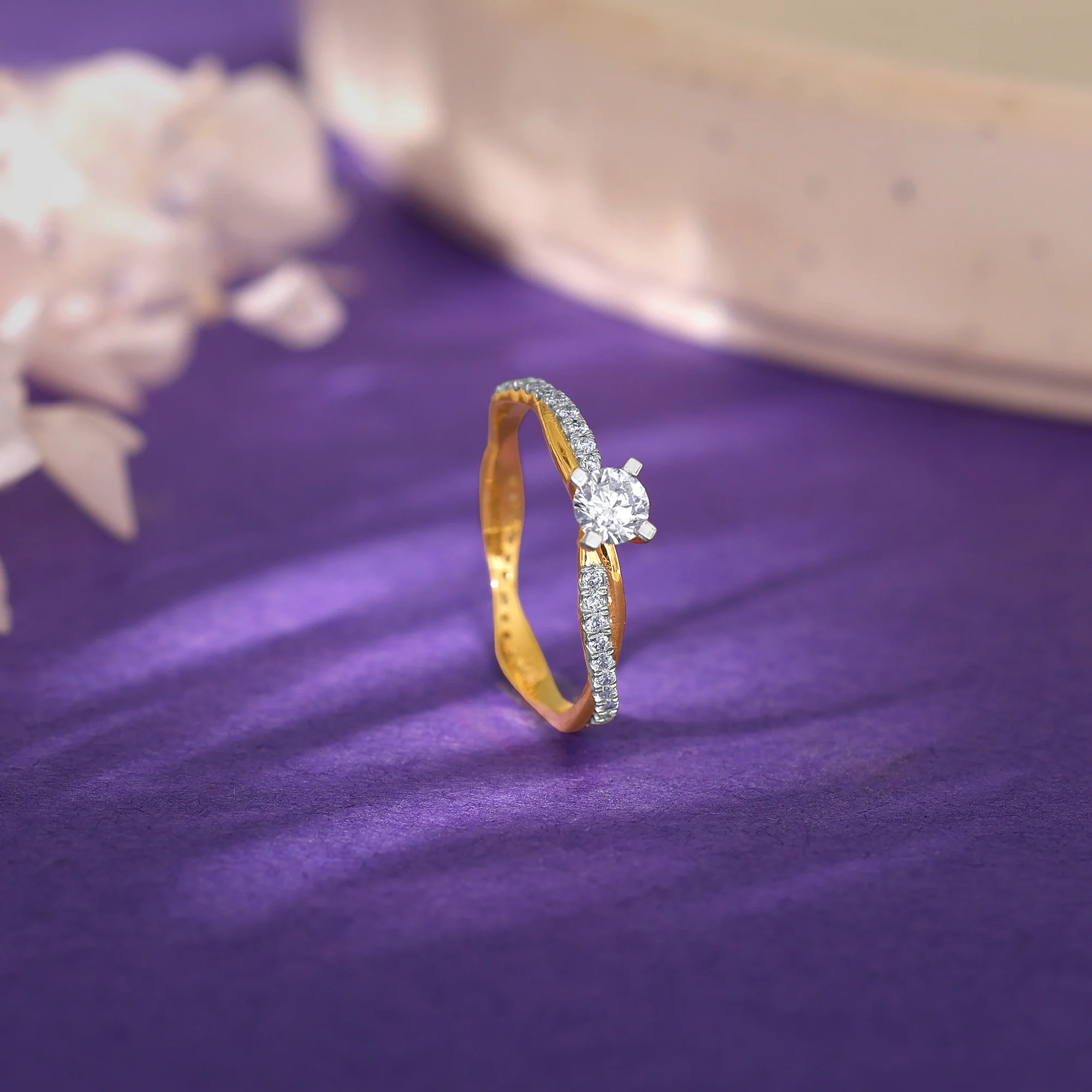 Gold Bold Beauty Diamond Ring - Image 2