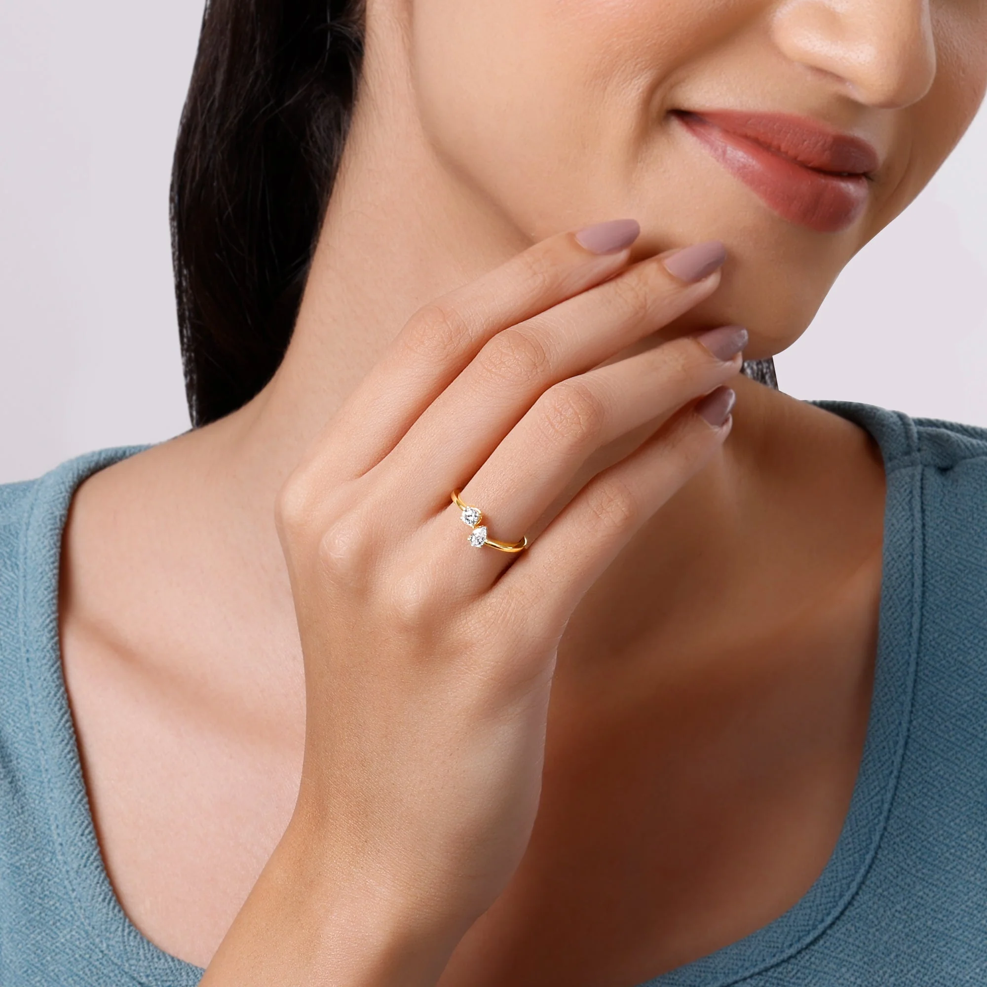 Gold Bonded Souls Lab Grown Diamond Ring - Image 3