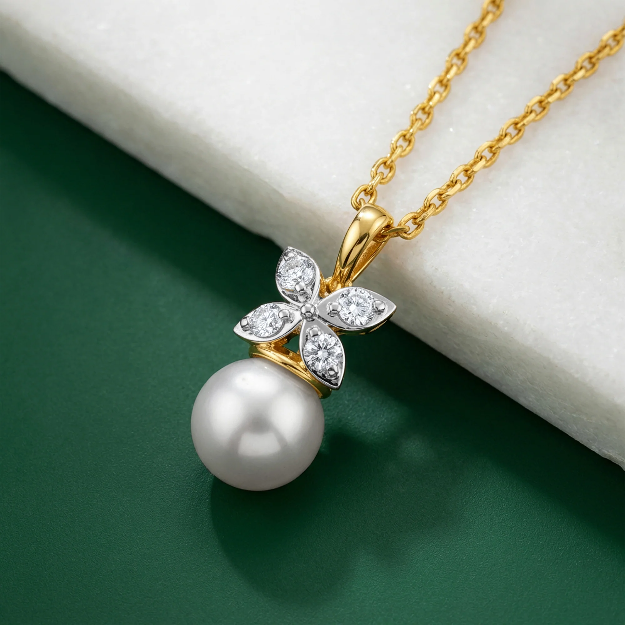 Gold Brilla Lab Grown Diamond Pendant - Image 2