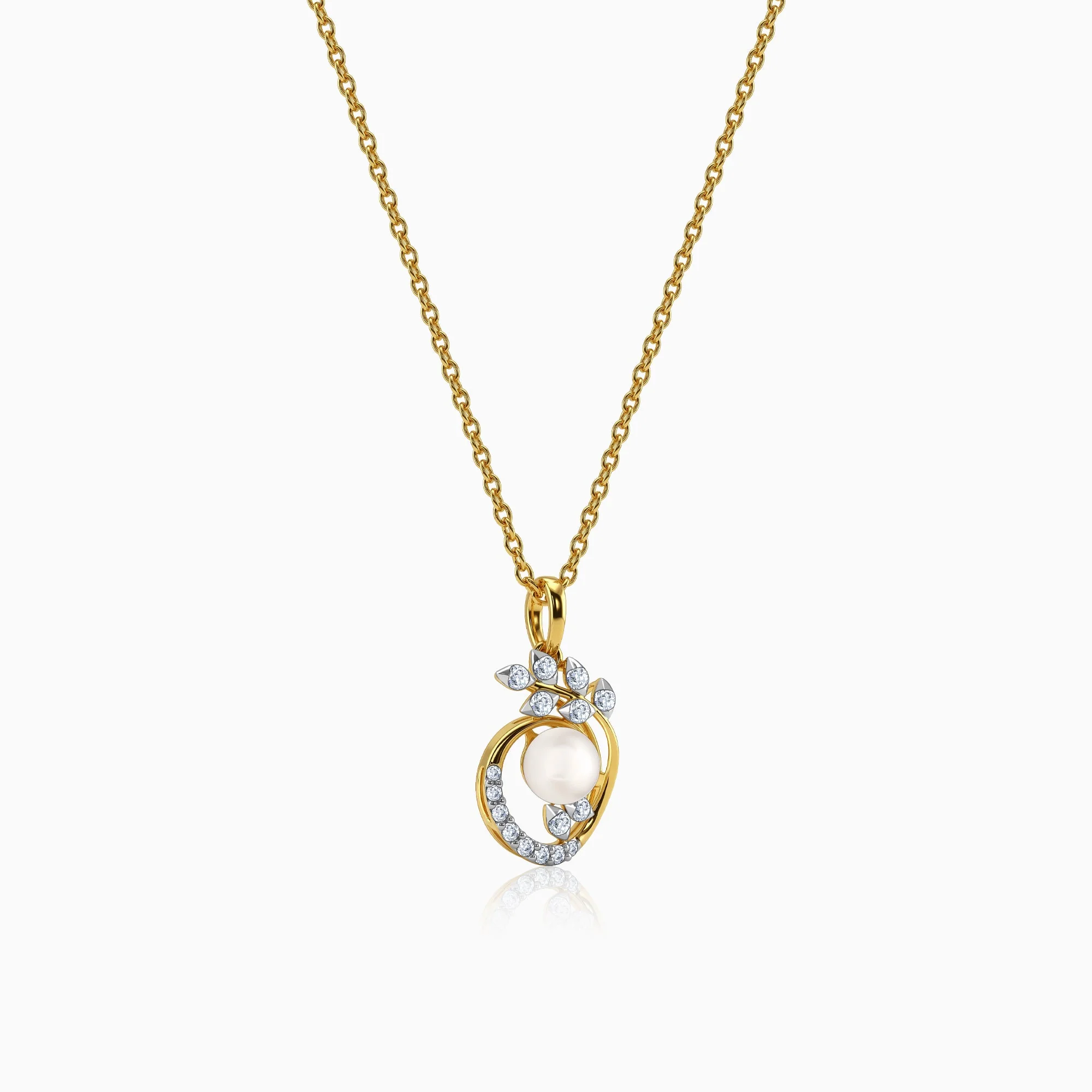 Gold Brume Lab Grown Diamond Pendant - Image 4