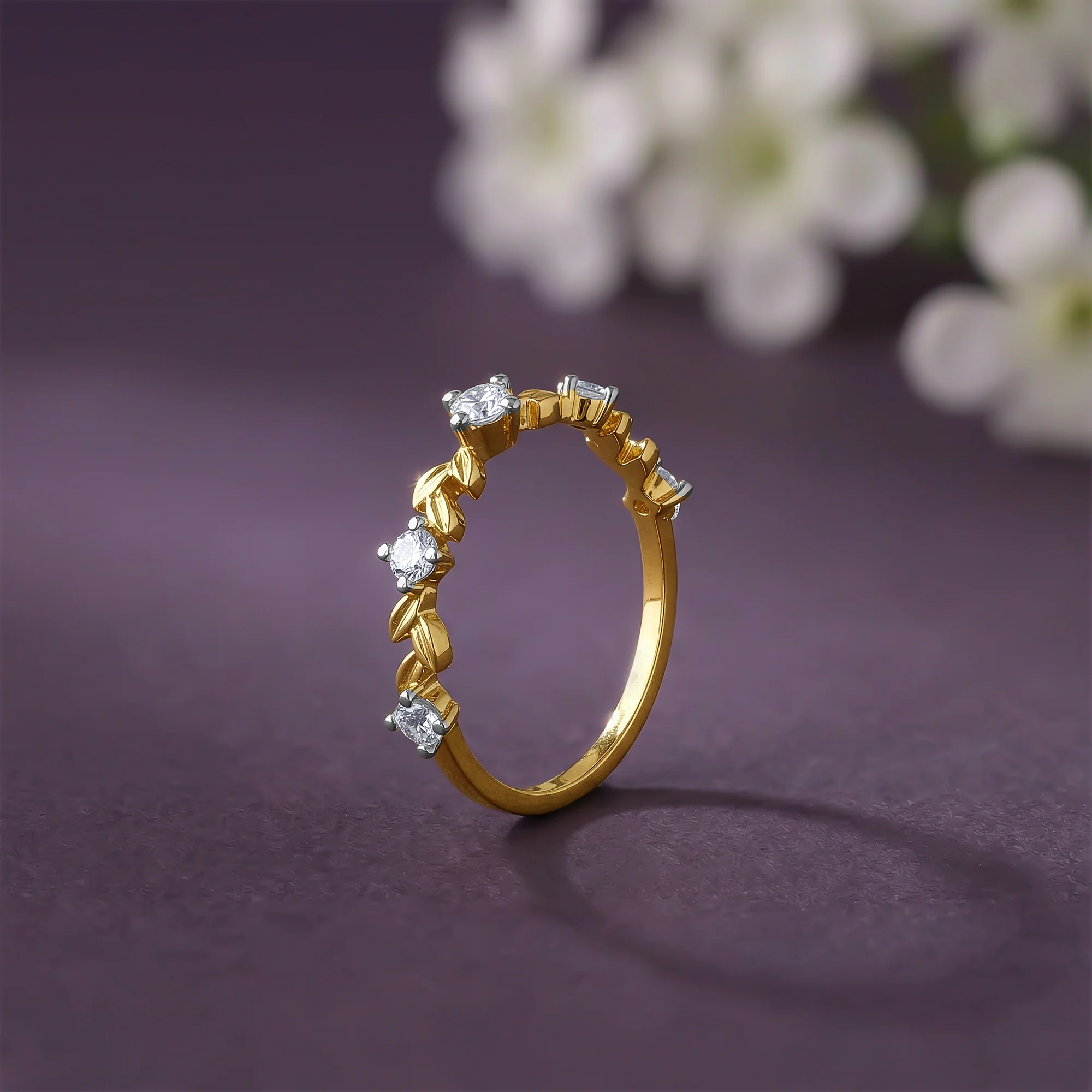 Gold Canopy Lab Grown Diamond Ring - Image 2