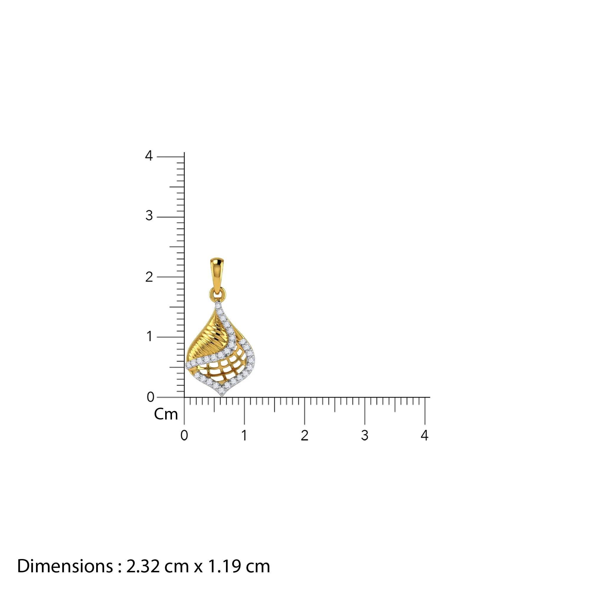 Gold Carey Lab Grown Diamond Pendant - Image 5