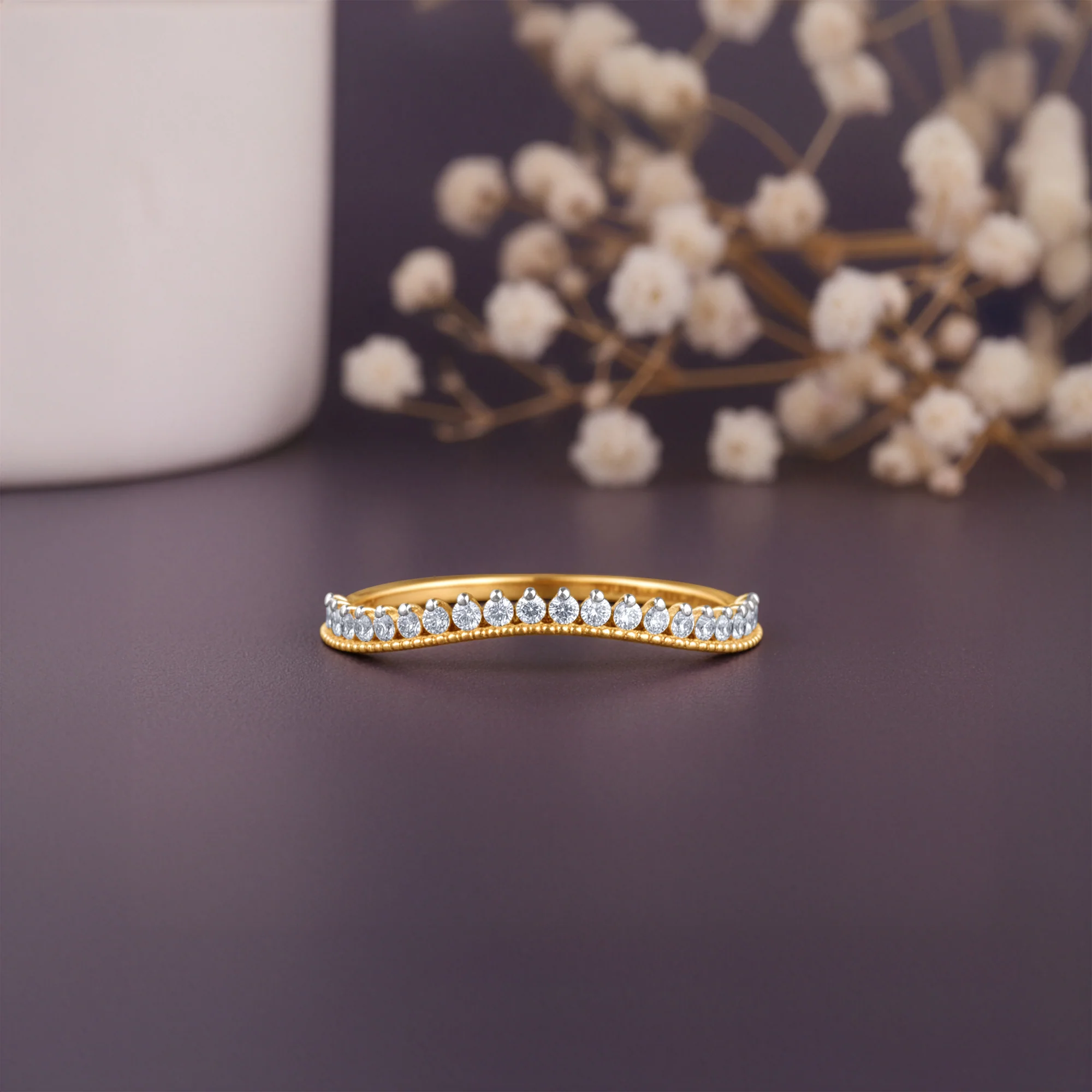 Gold Celeste Bezel Lab Grown Diamond Ring - Image 2