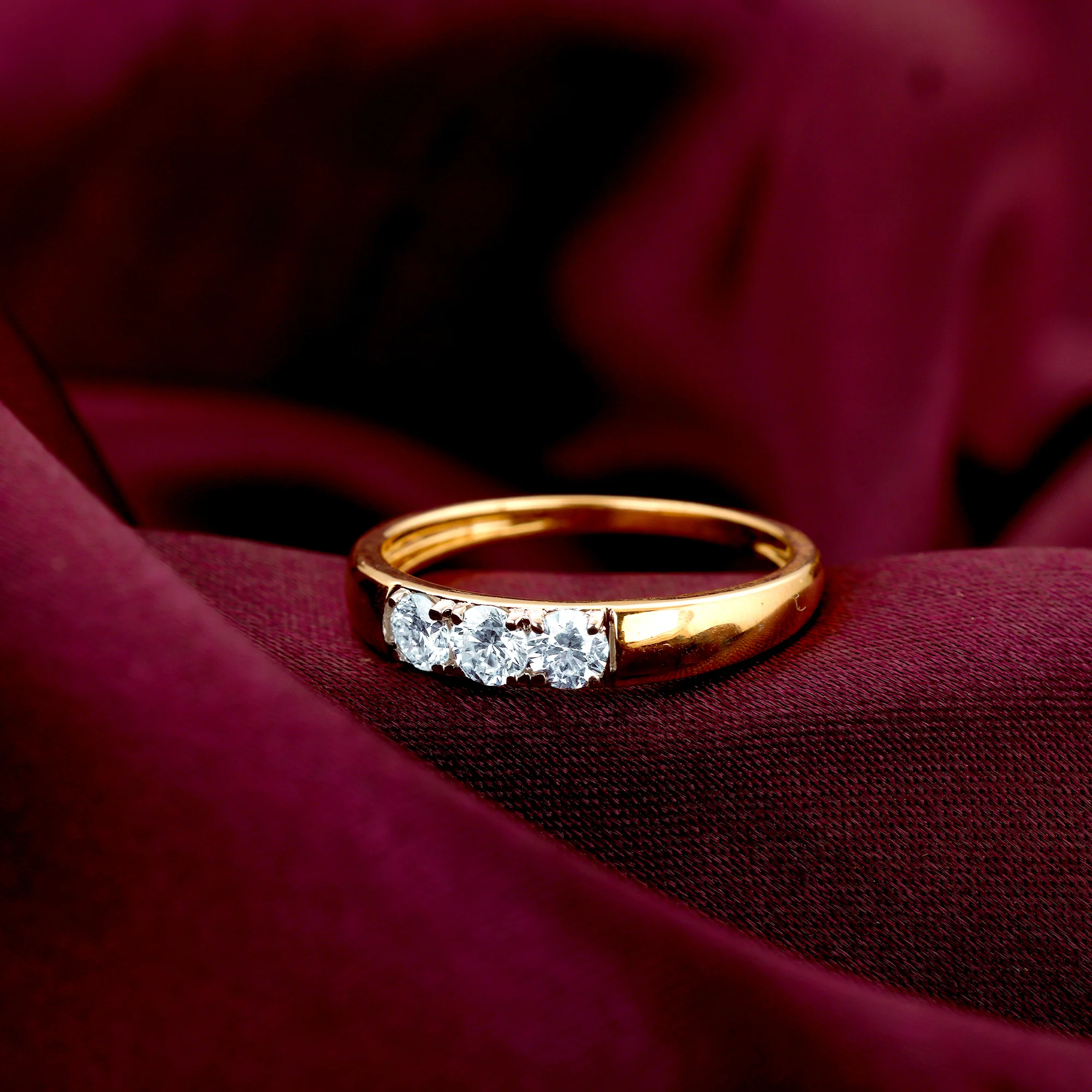 Gold Celestial Radiance Diamond Ring - Image 2