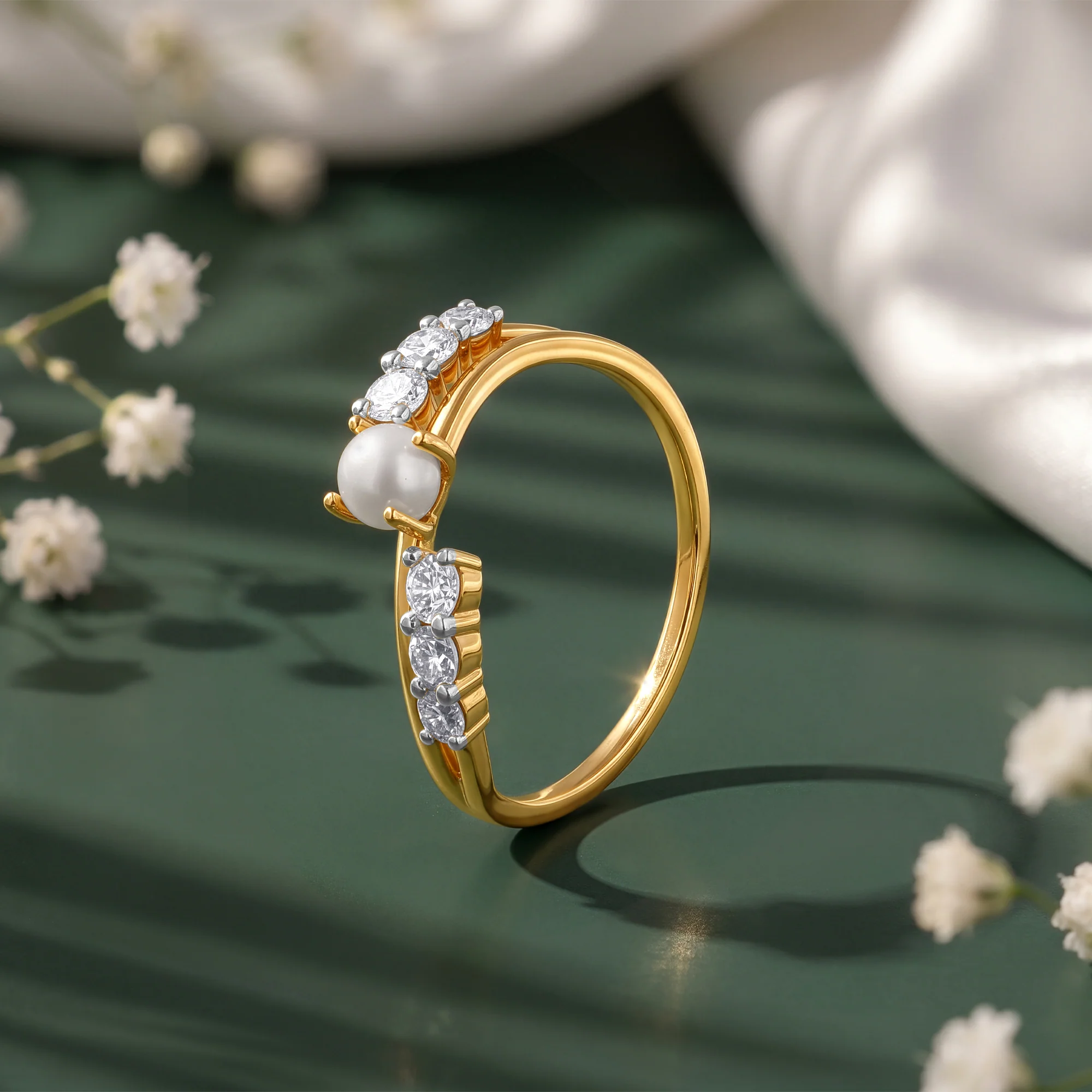Gold Centre of Calm Lab Grown Diamond Ring (Size 12) - Image 2