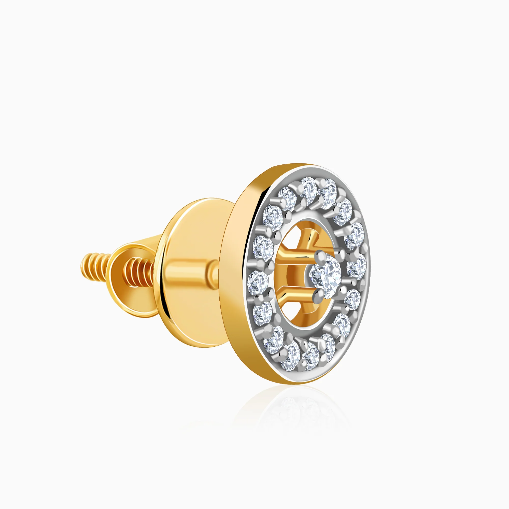 Gold Centrepoint Lab Grown Diamond Earrings - Image 4