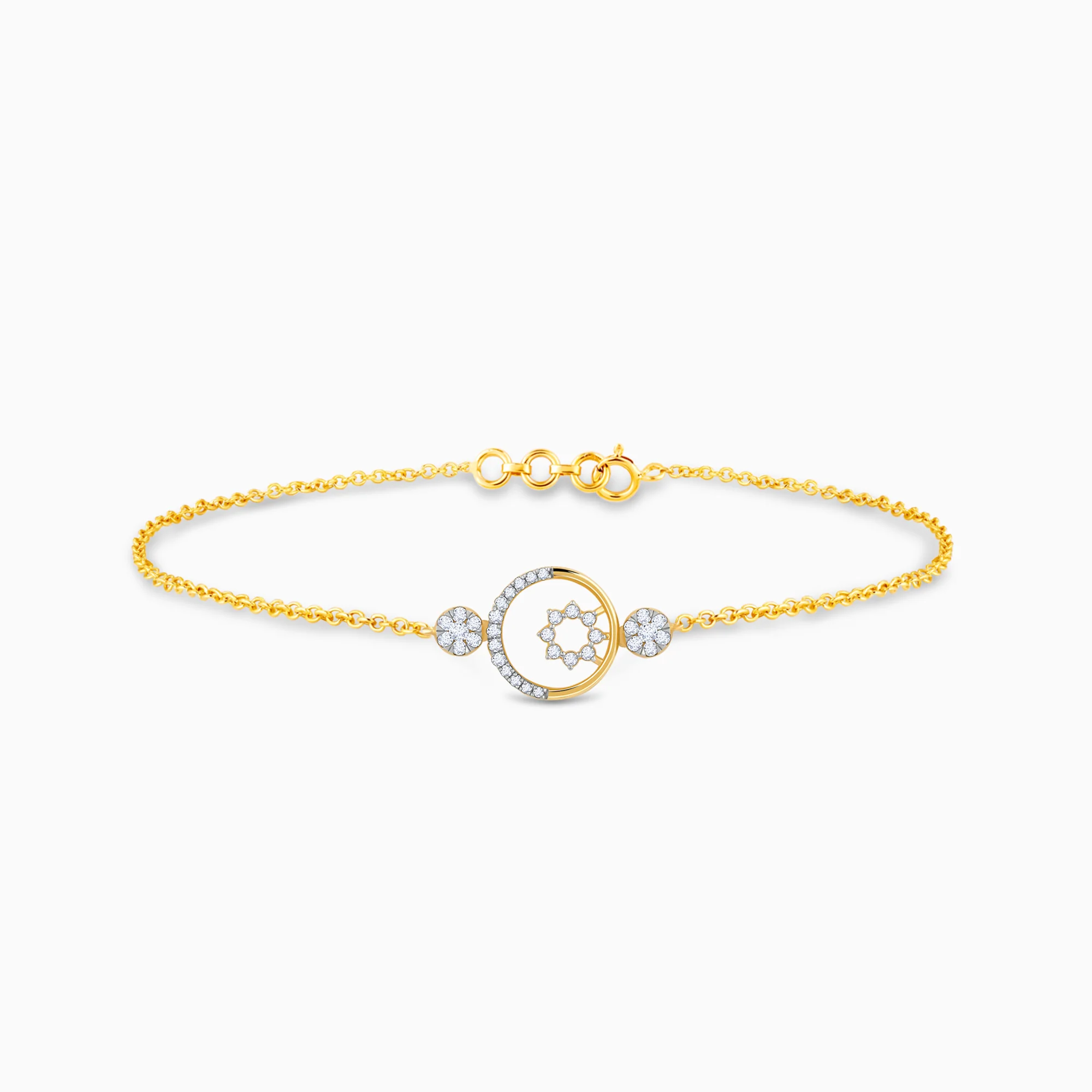 Gold Circular Magic Diamond Bracelet - Image 4