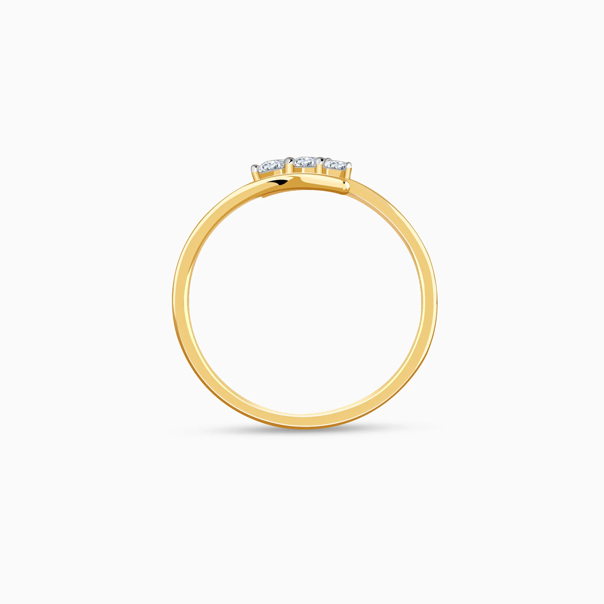 Gold Classic Line Lab Grown Diamond Ring - Image 5