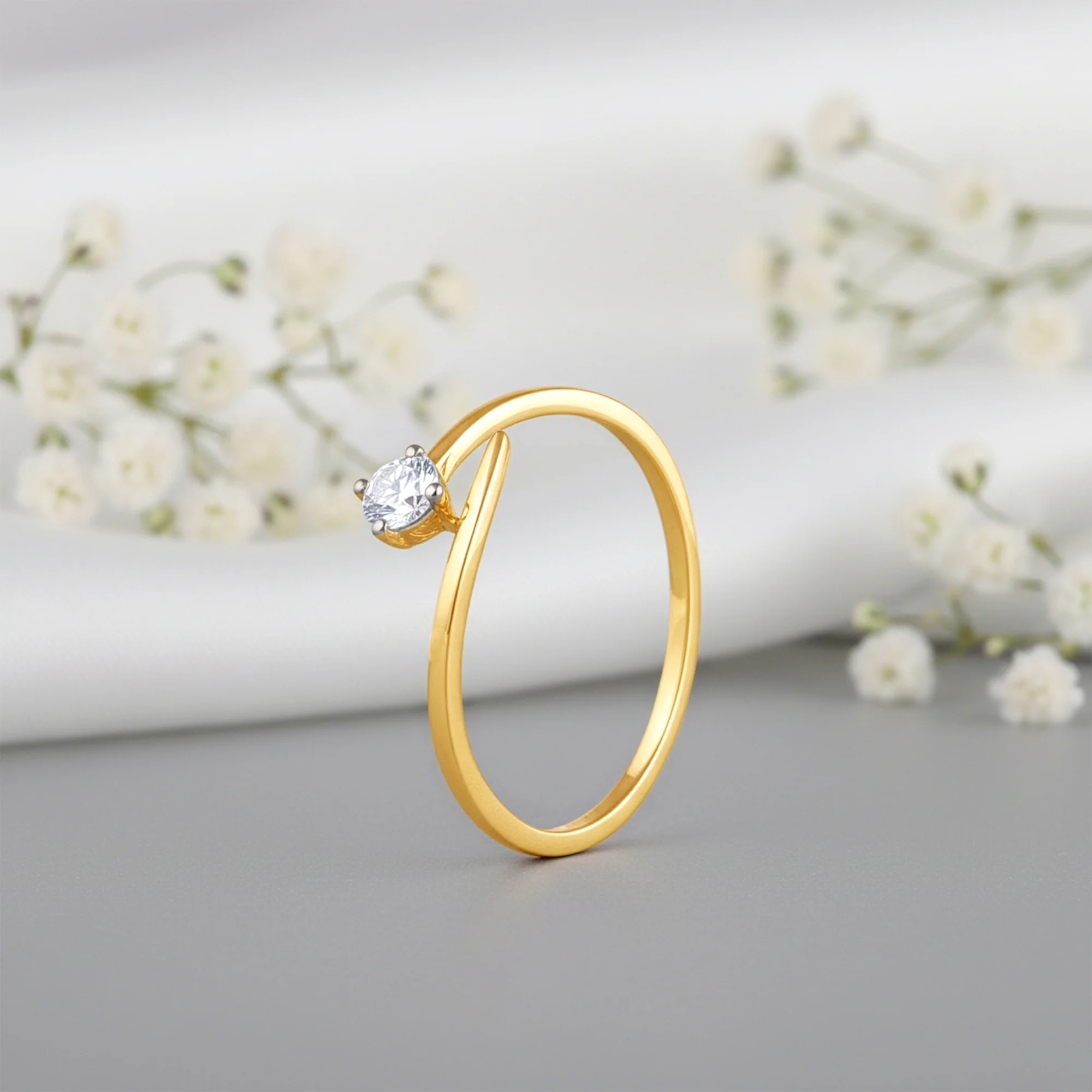 Gold Classic Polaris Lab Grown Diamond Ring - Image 2