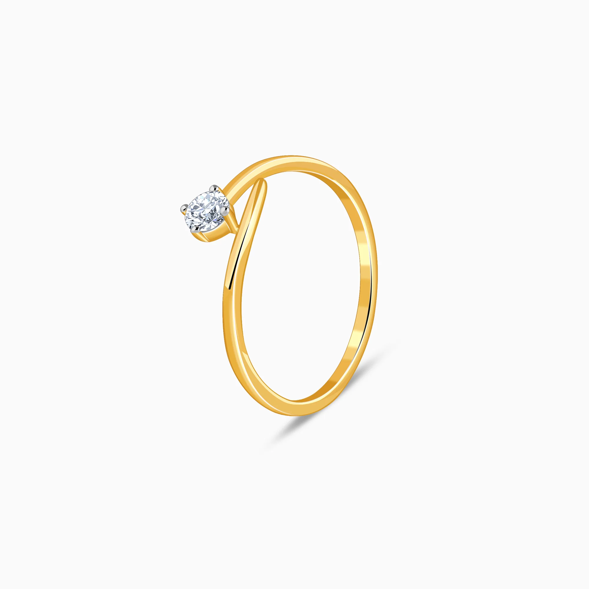 Gold Classic Polaris Lab Grown Diamond Ring - Image 4