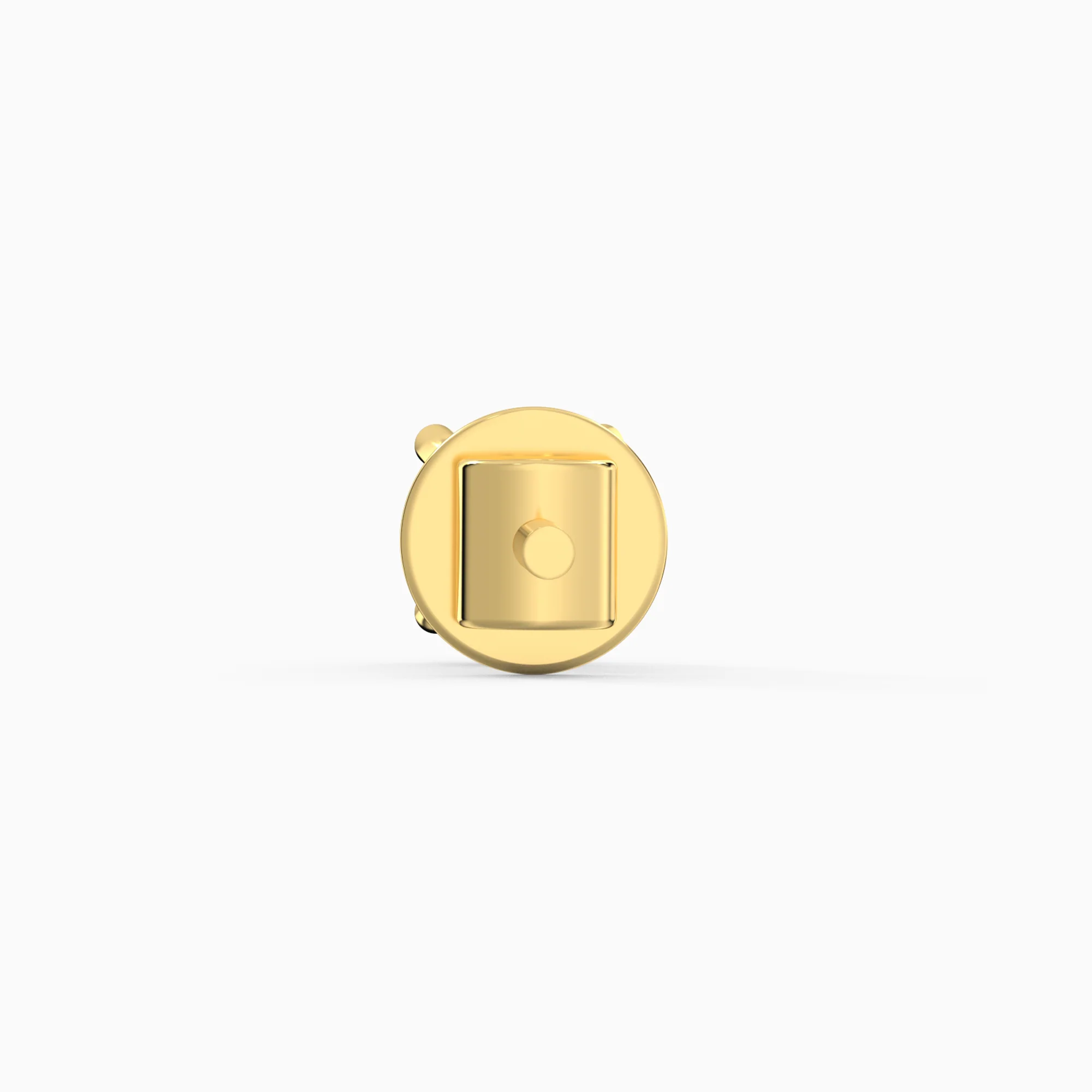 Gold Classic Solitaire Diamond Stud Earrings - Image 7