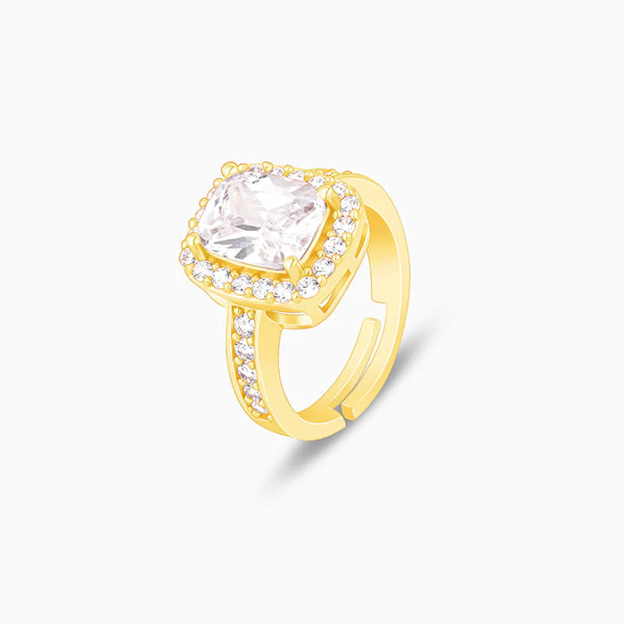 Golden Classic Solitaire Ring - Image 4