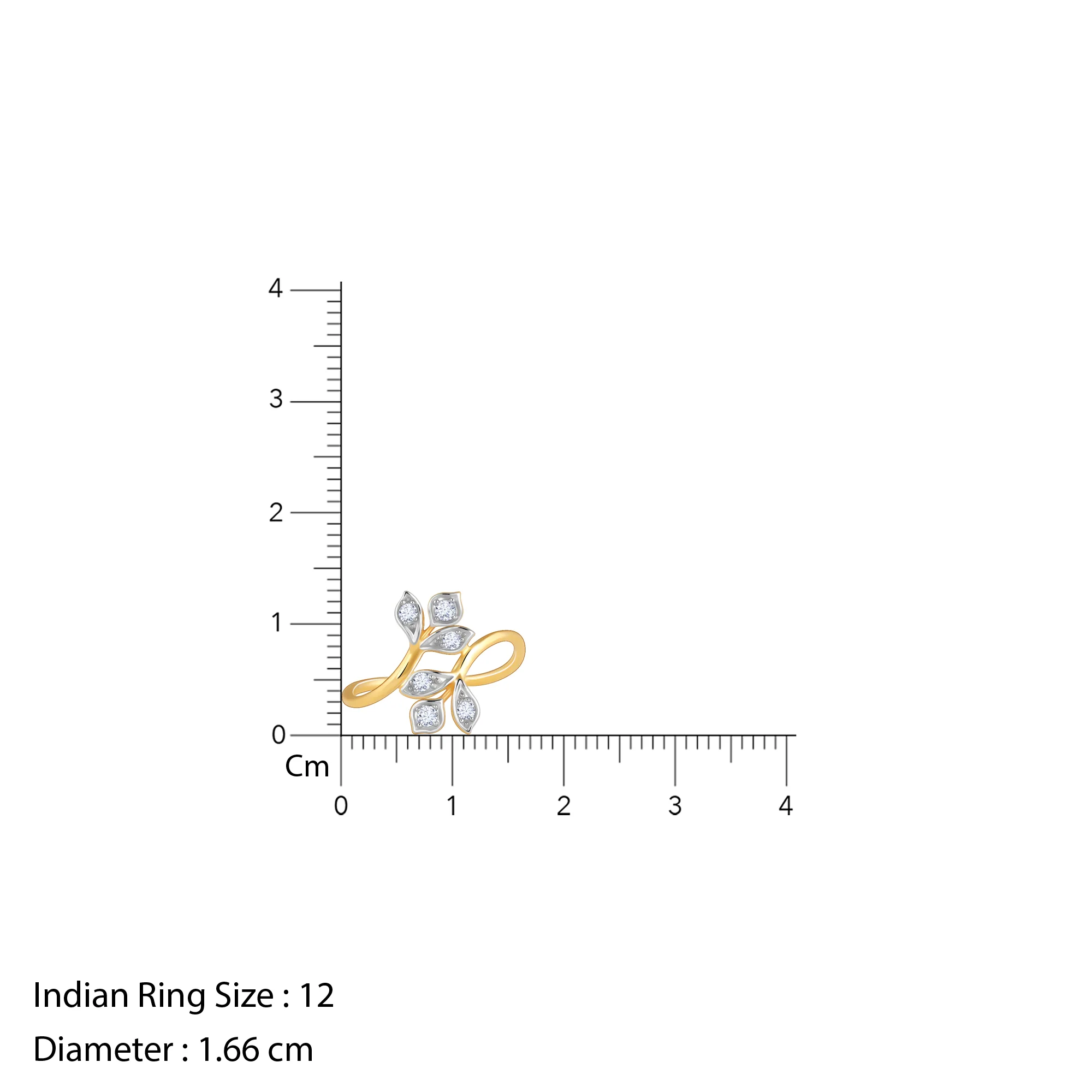 Gold Corolla Lab Grown Diamond Ring - Image 6