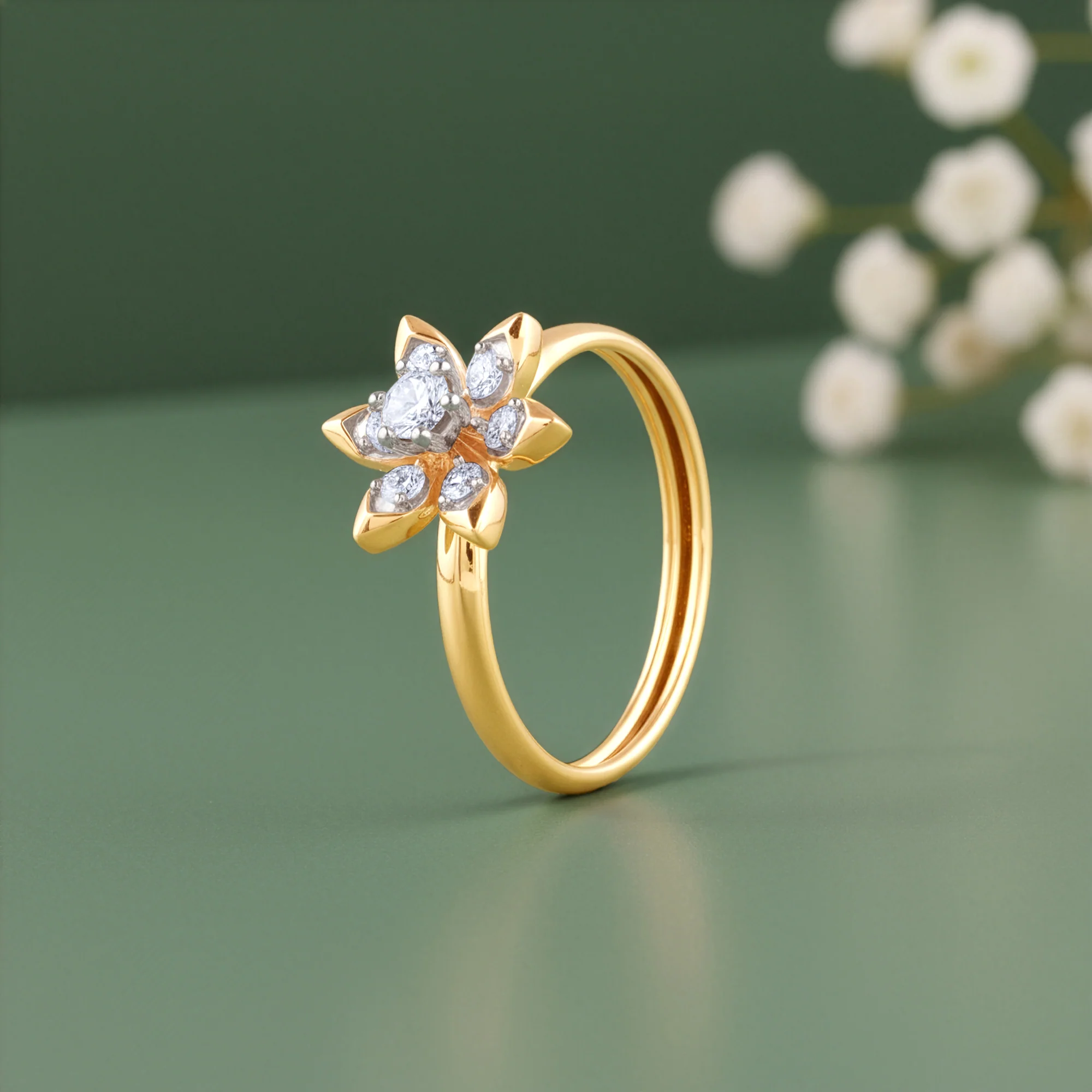 Gold Dewkiss Lab Grown Diamond Ring - Image 2