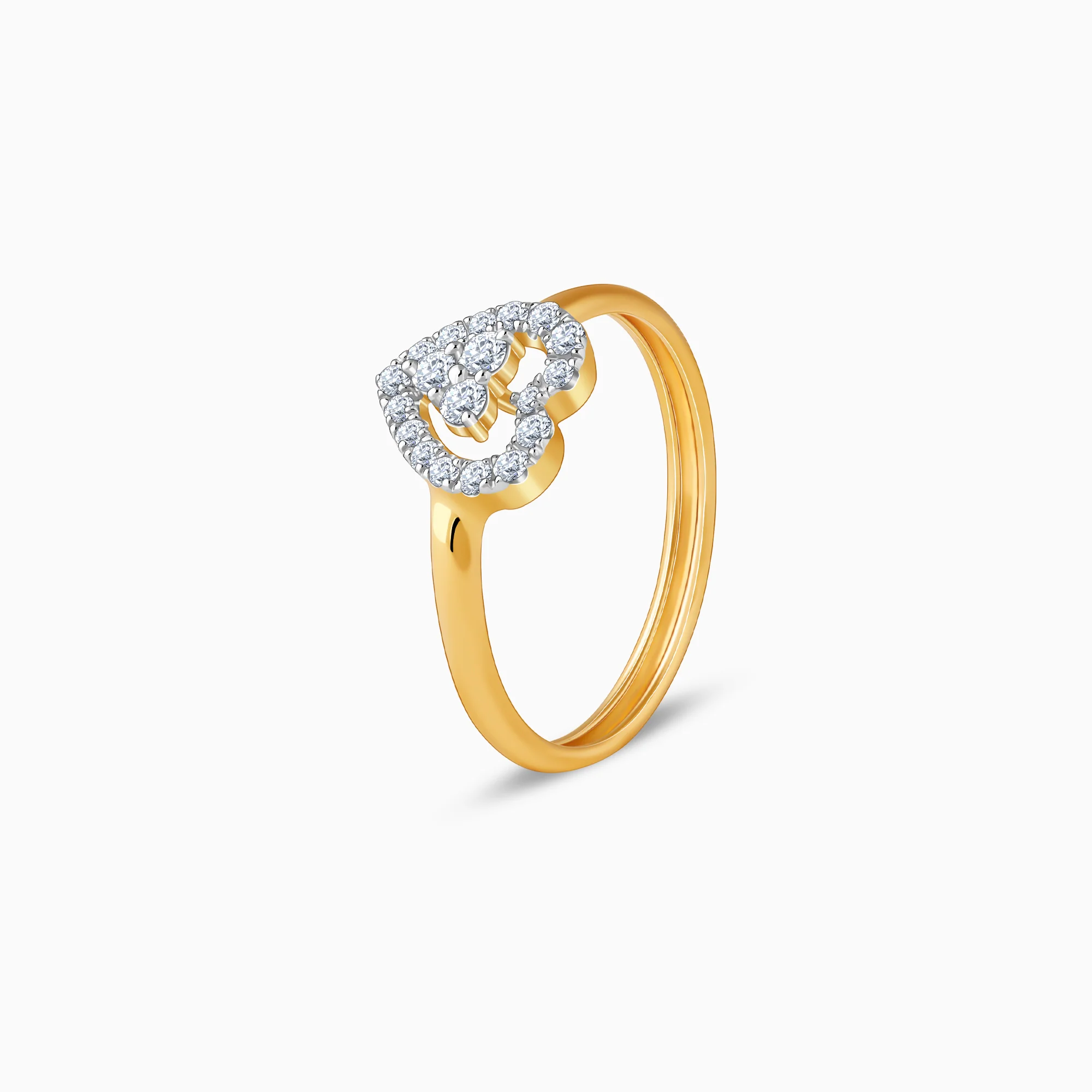 Gold Dil Lab Grown Diamond Ring - Image 4