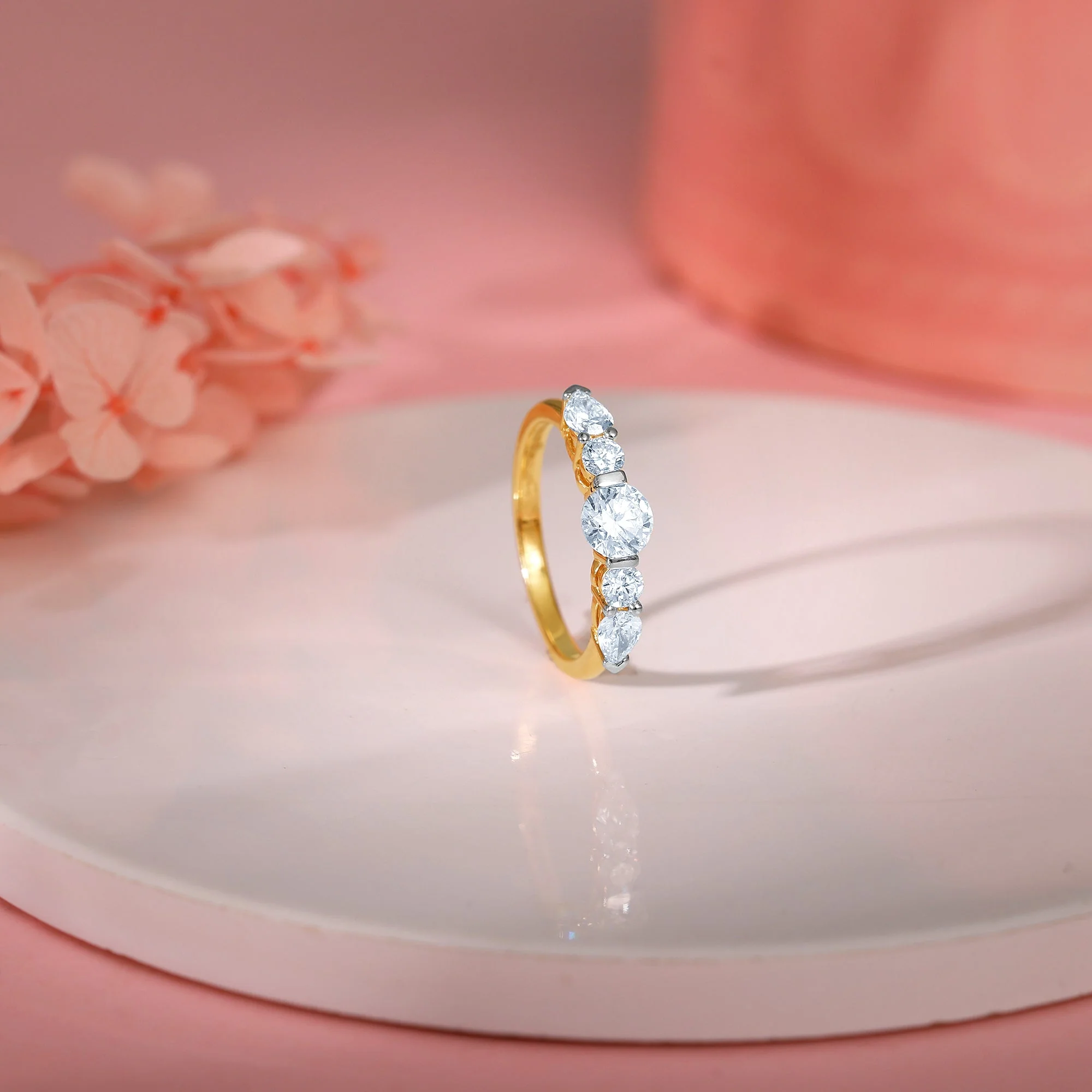 Gold Diva Solitaire Diamond Ring - Image 2