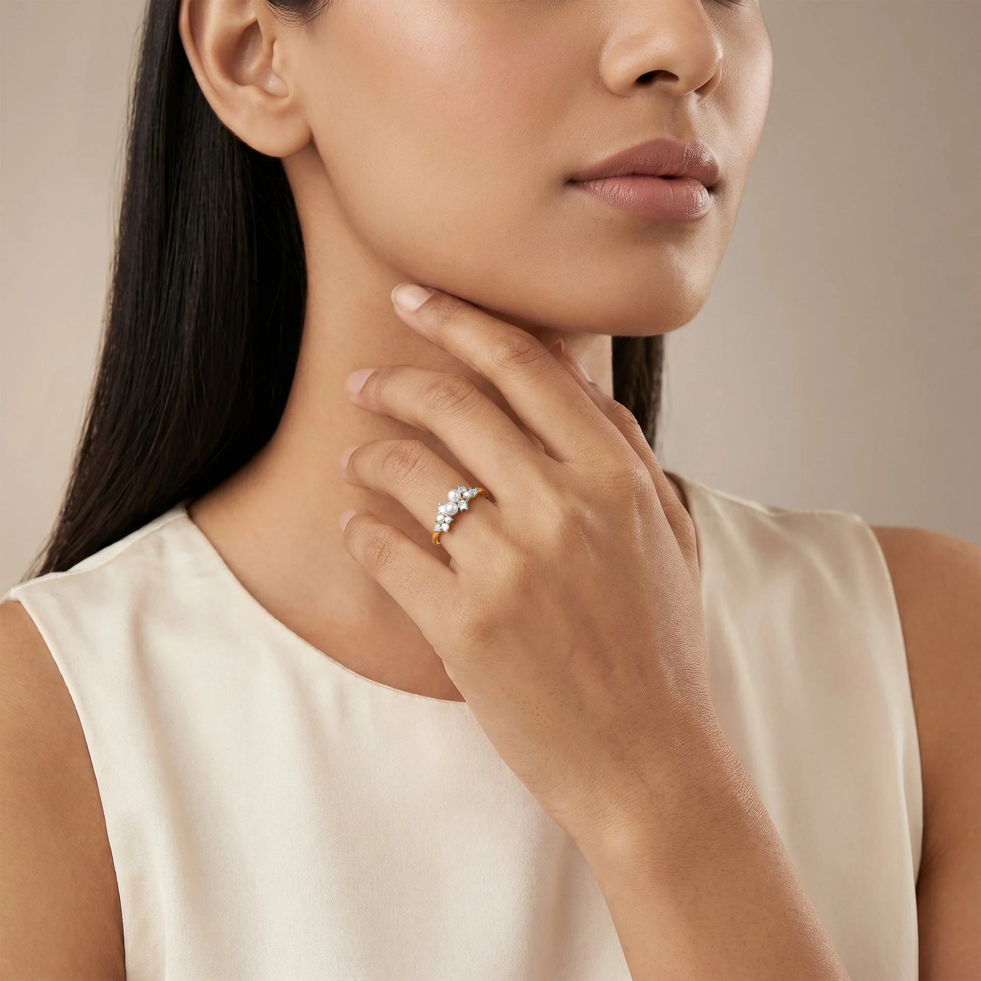 Gold Doux Lab Grown Diamond Ring (Size 12) - Image 3