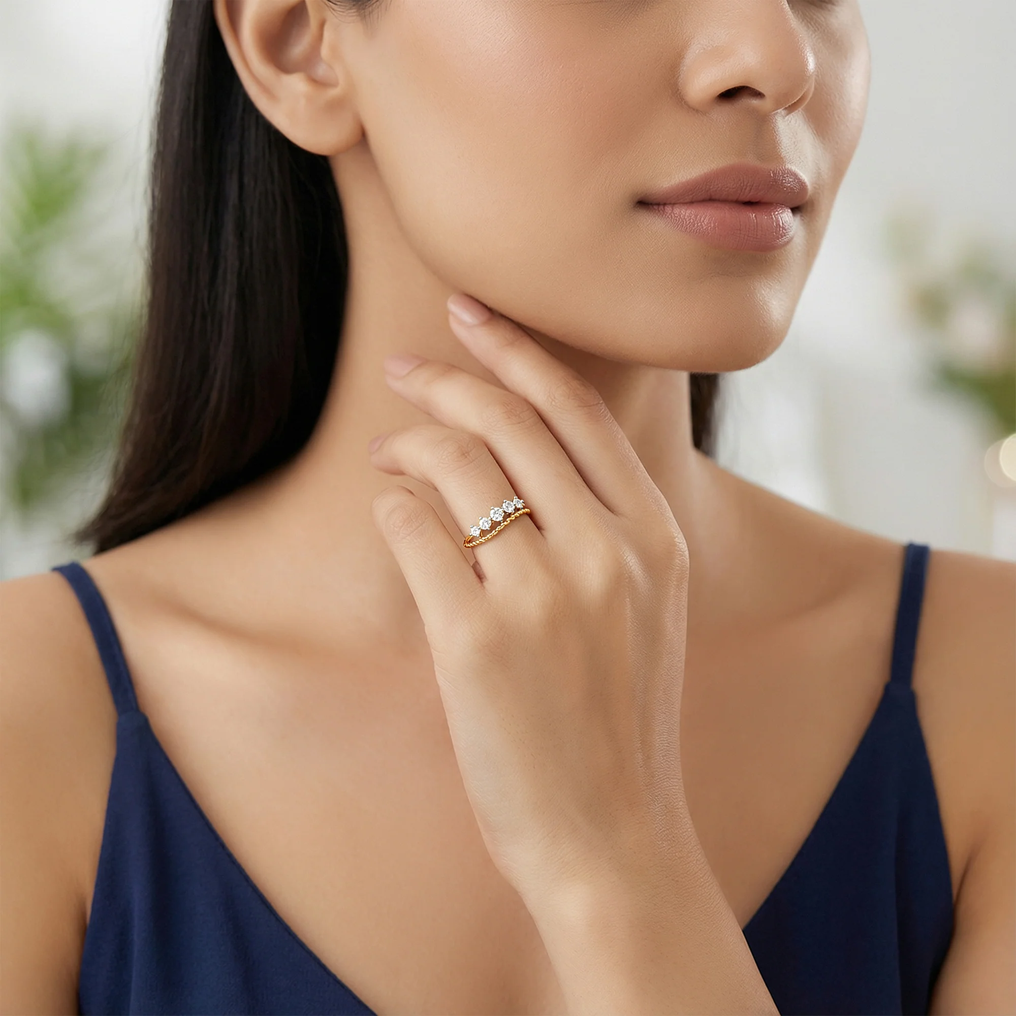 Gold Drift Lab Grown Diamond Ring - Image 3