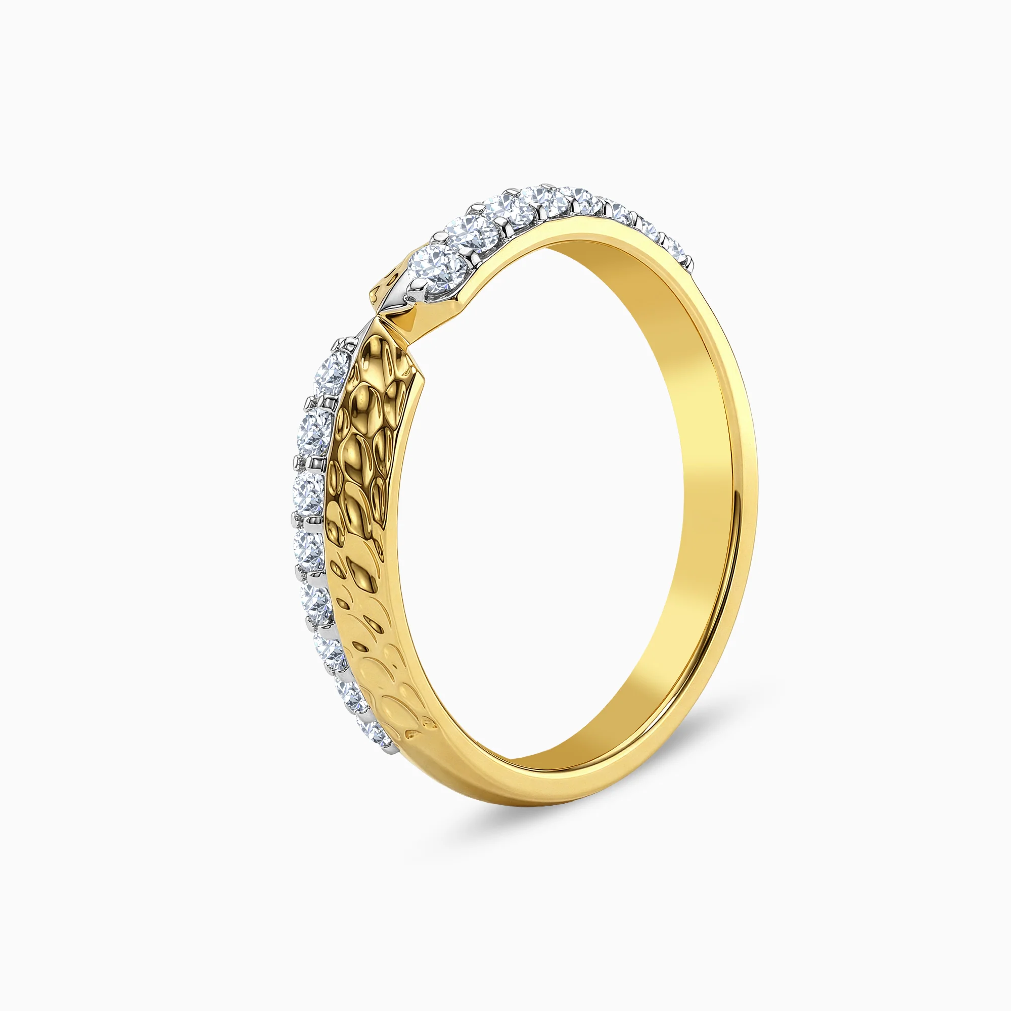 Gold Dynamic Lab Grown Diamond Ring (Size 12) - Image 4