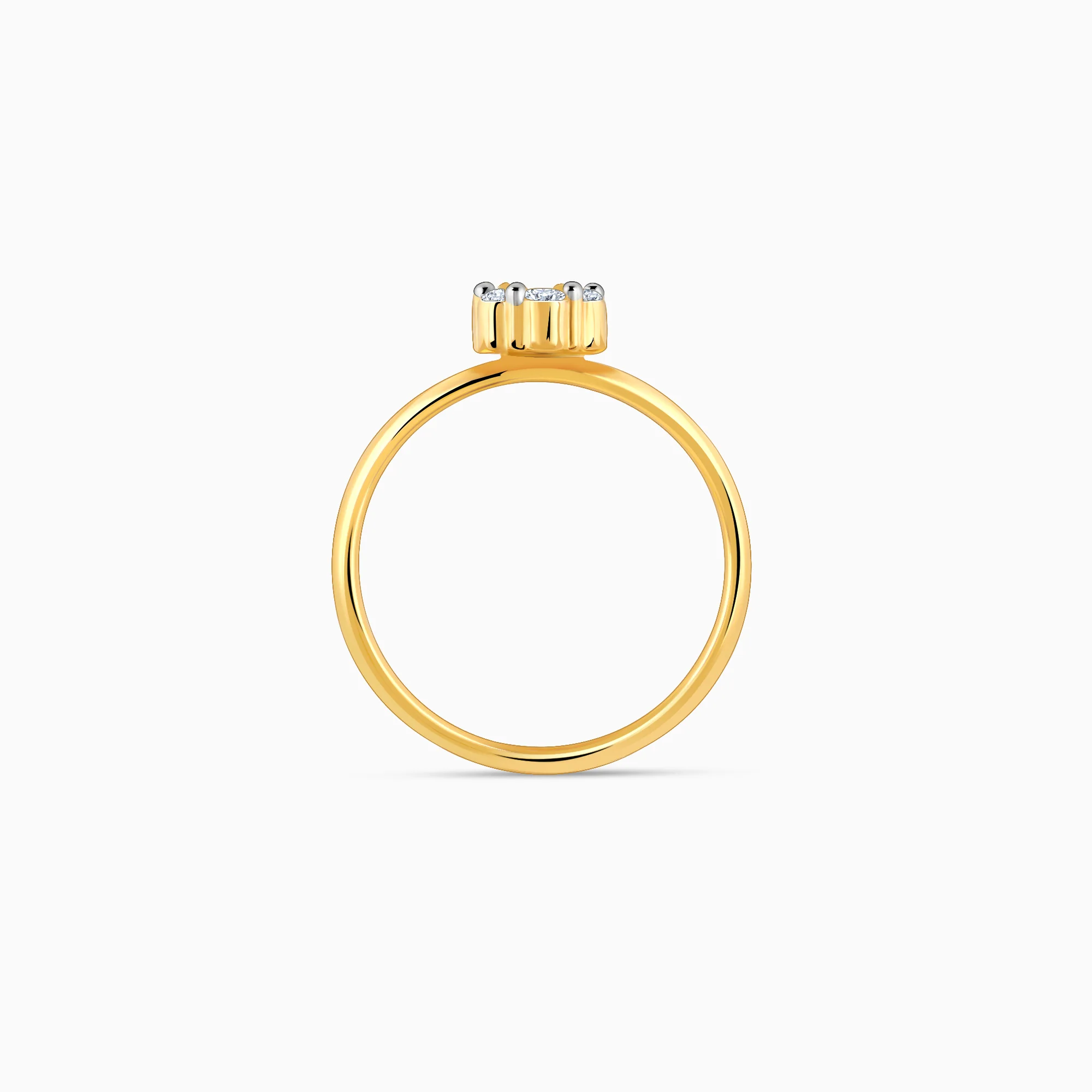 Gold Elegant Spark Diamond Ring - Image 5