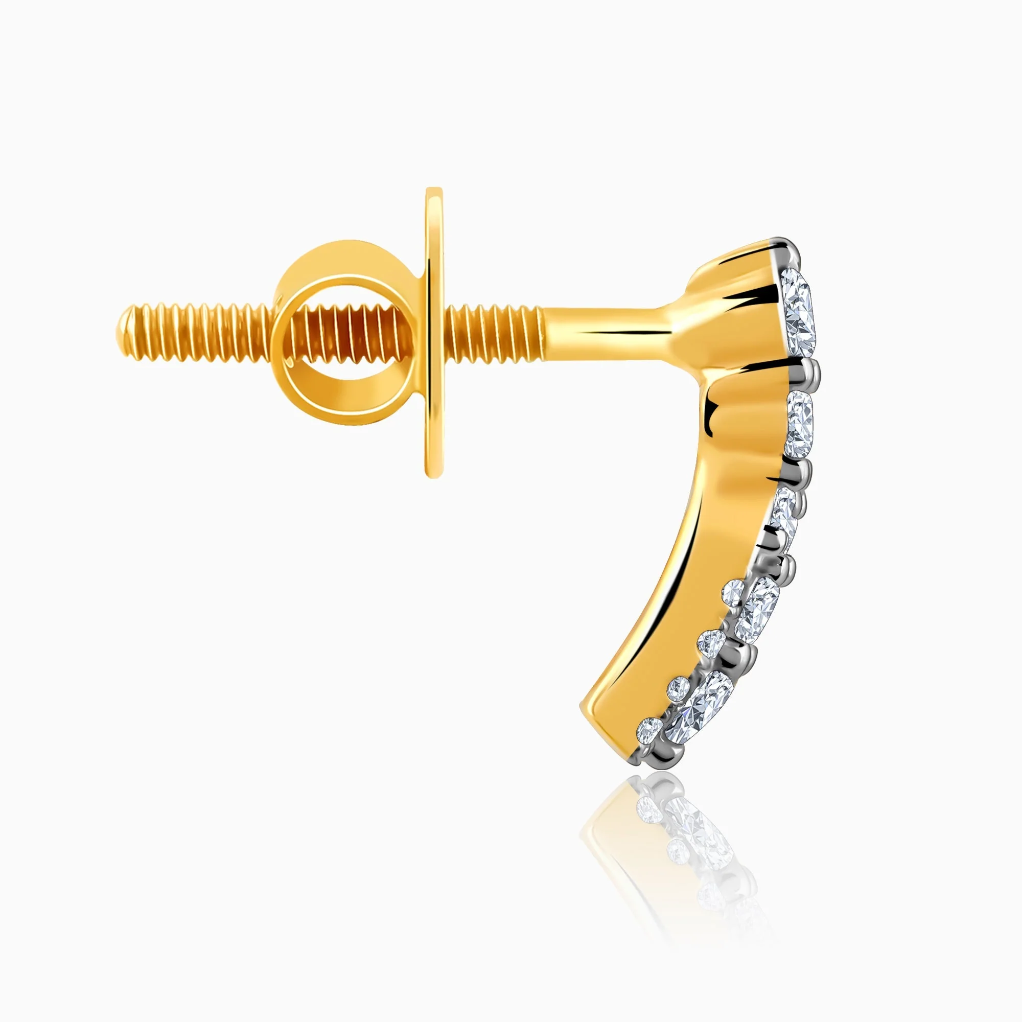 Gold Elysian Diamond Earrings - Image 5