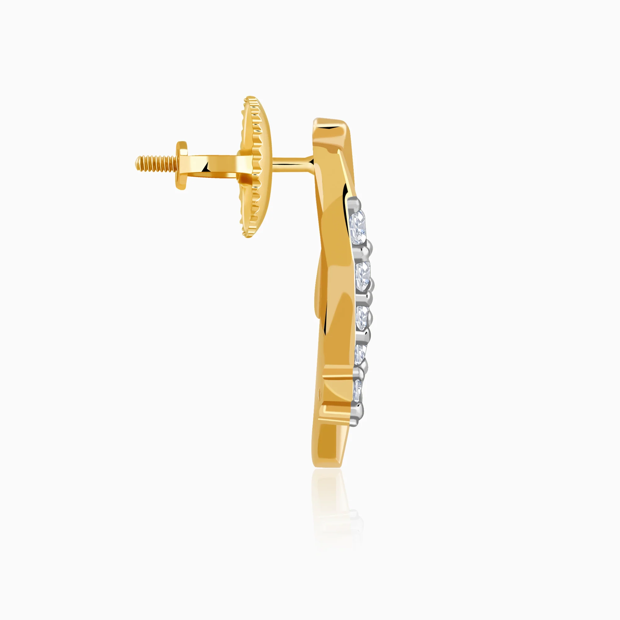 Gold Enchanted Lab Grown Diamond Studs - Image 5