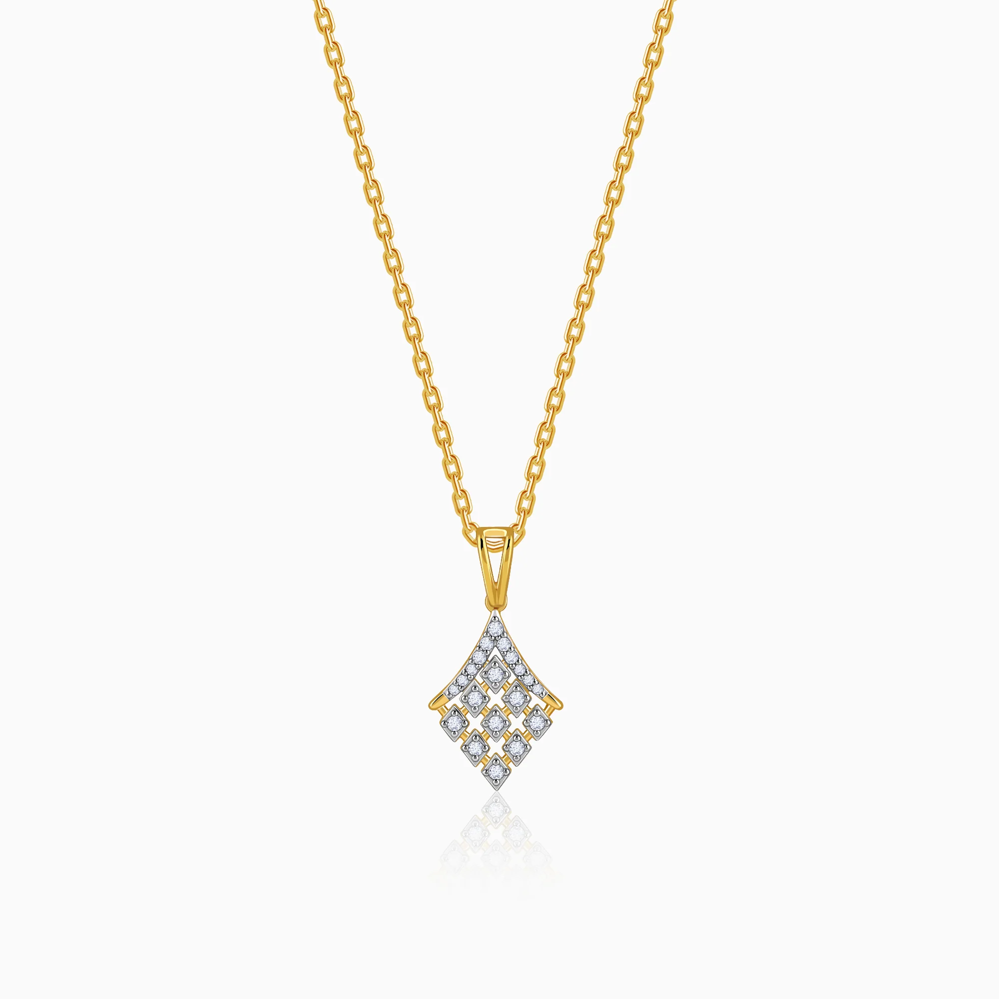 Gold Equinox Lab Grown Diamond Pendant